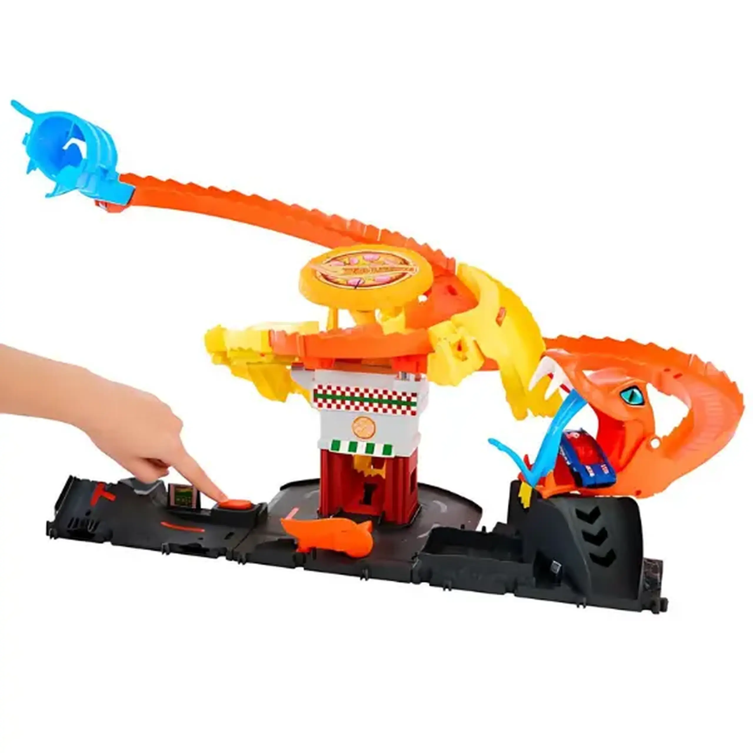 Hot Wheels Track "Ataca cobrei asupra pizzeriei"