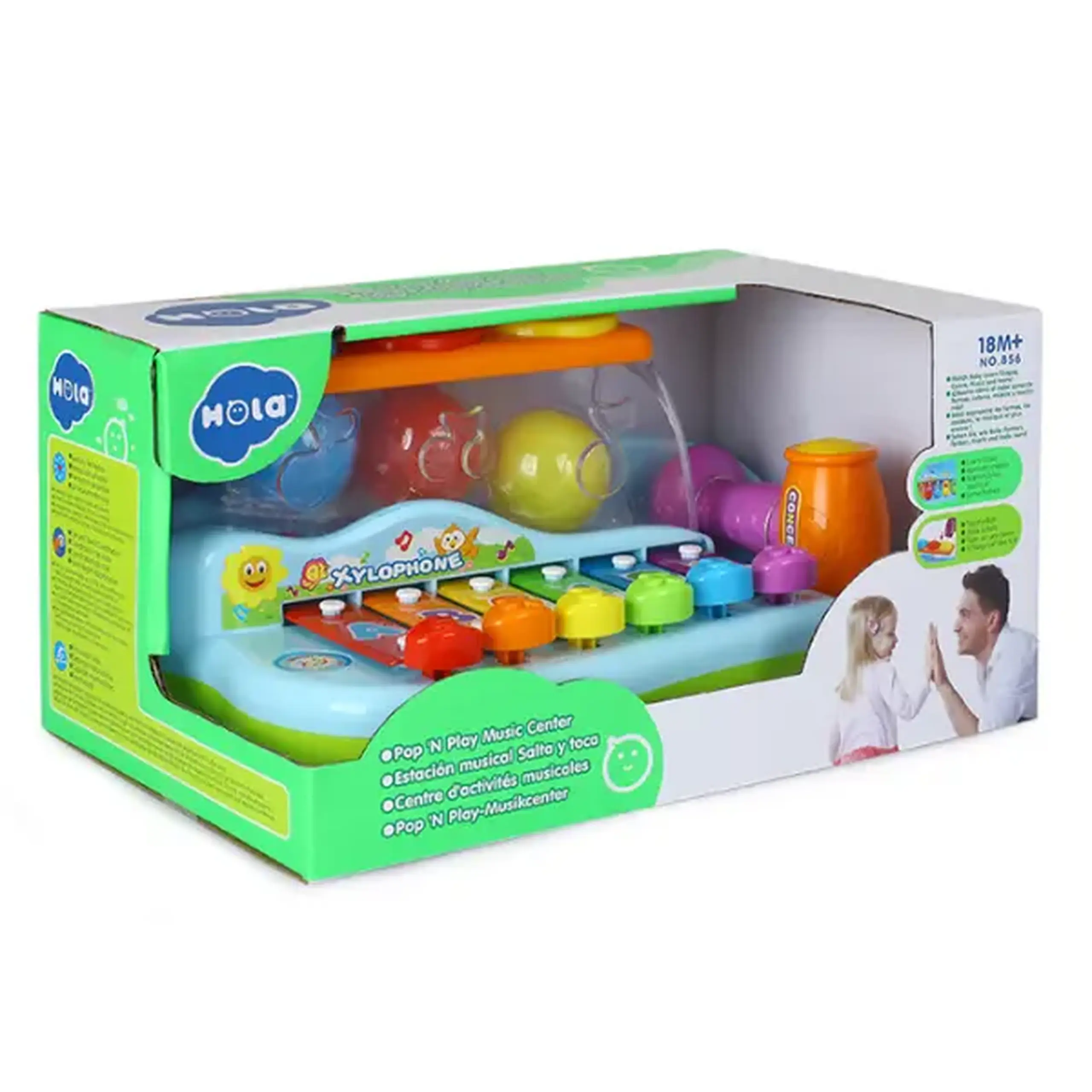 Jucarie muzicala "Xilofon cu bile Pop 'N Play"
