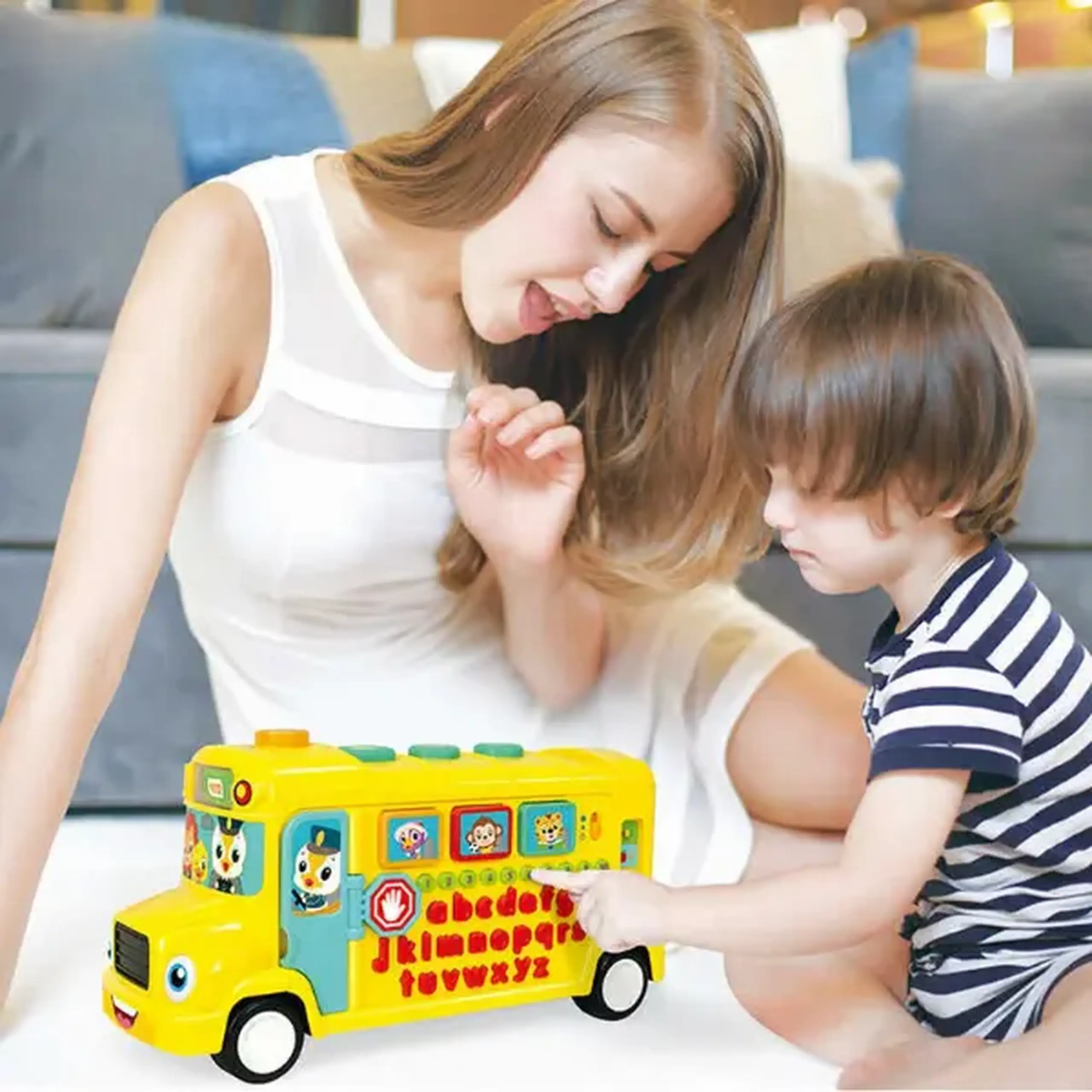 Jucărie educativă "Autobuz școlar"