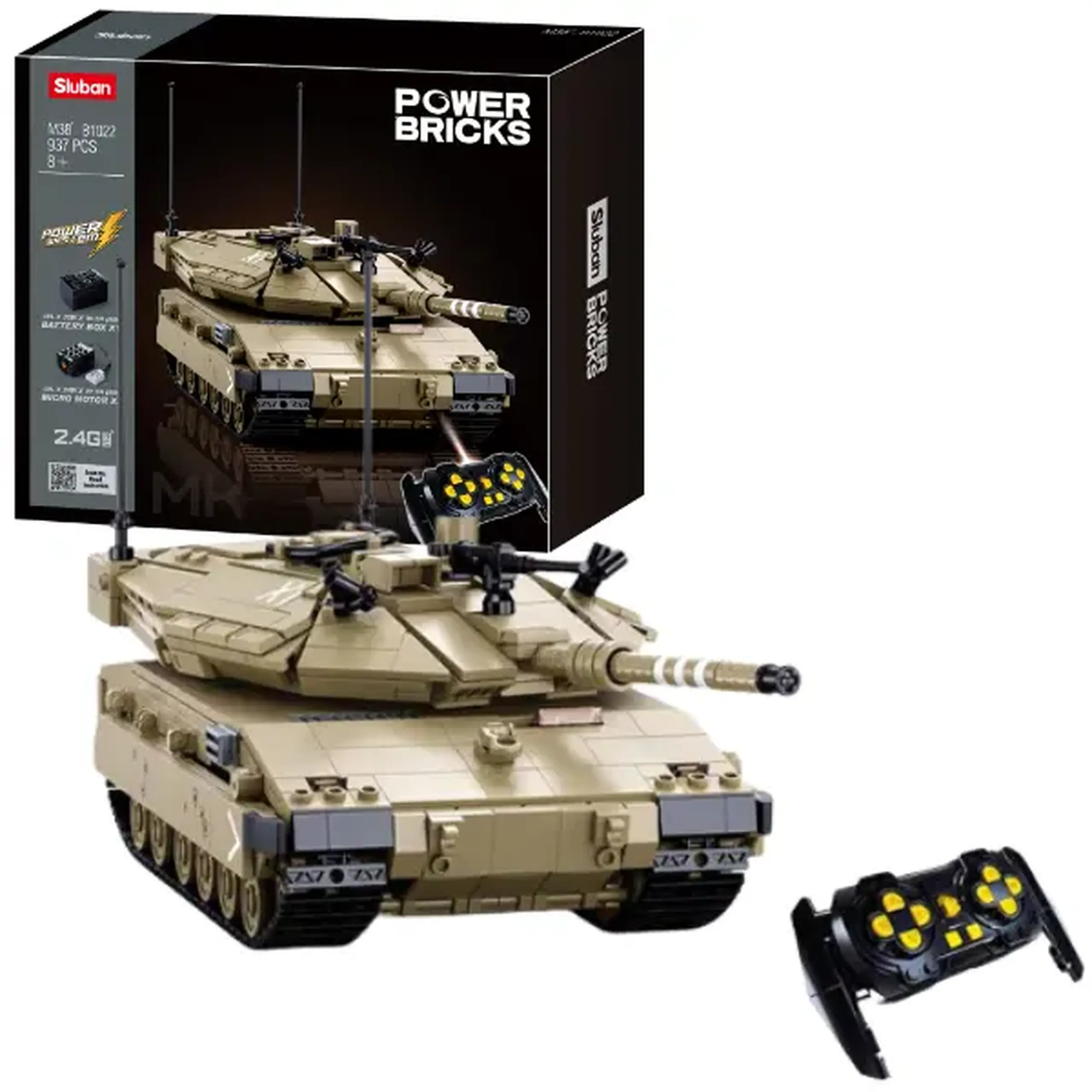 Set de construcție „Merkava MK4 RC”, cu telecomandă, 891 elem.