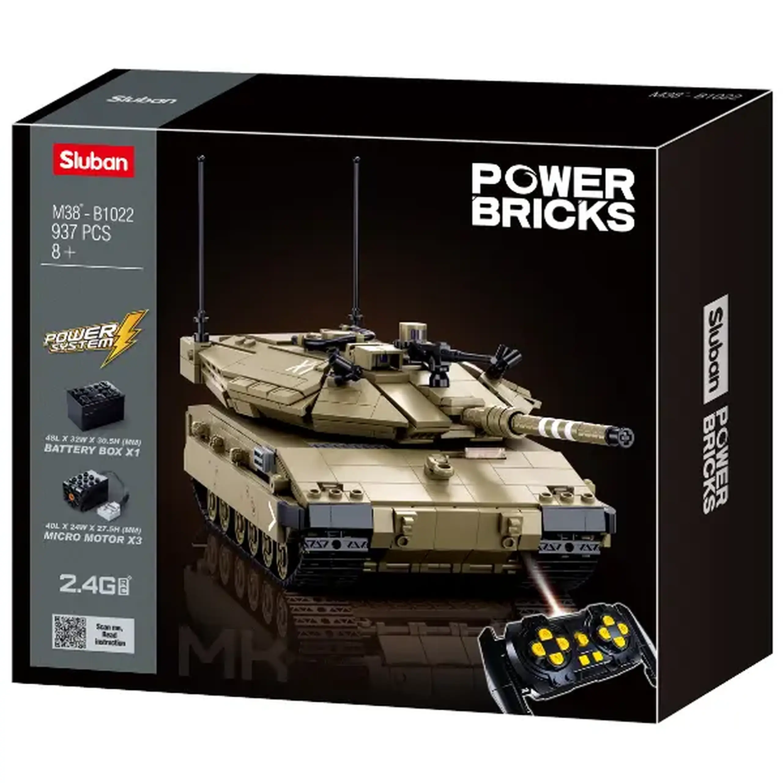 Set de construcție „Merkava MK4 RC”, cu telecomandă, 891 elem.