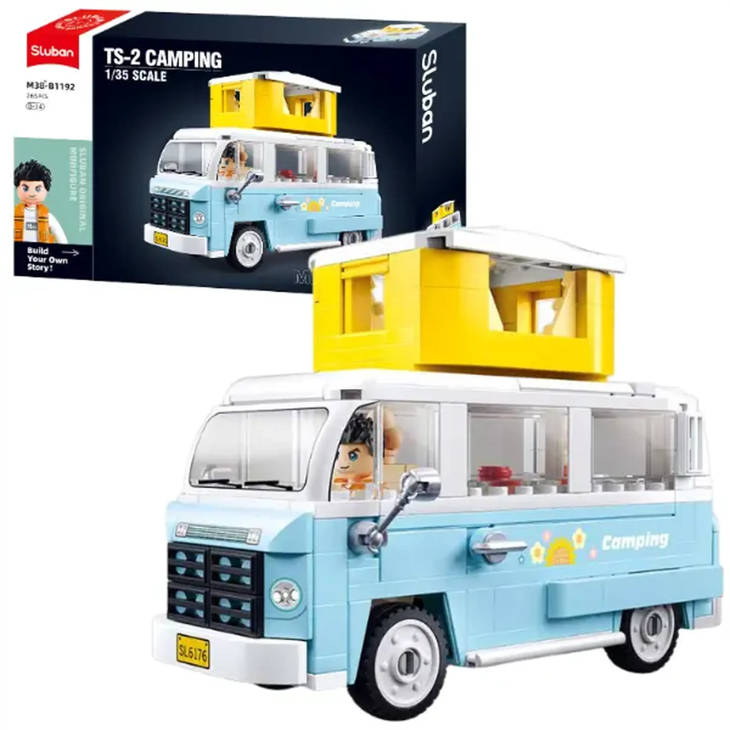 Set de construcție "Bus camping", scara 1:35, 265 elem.