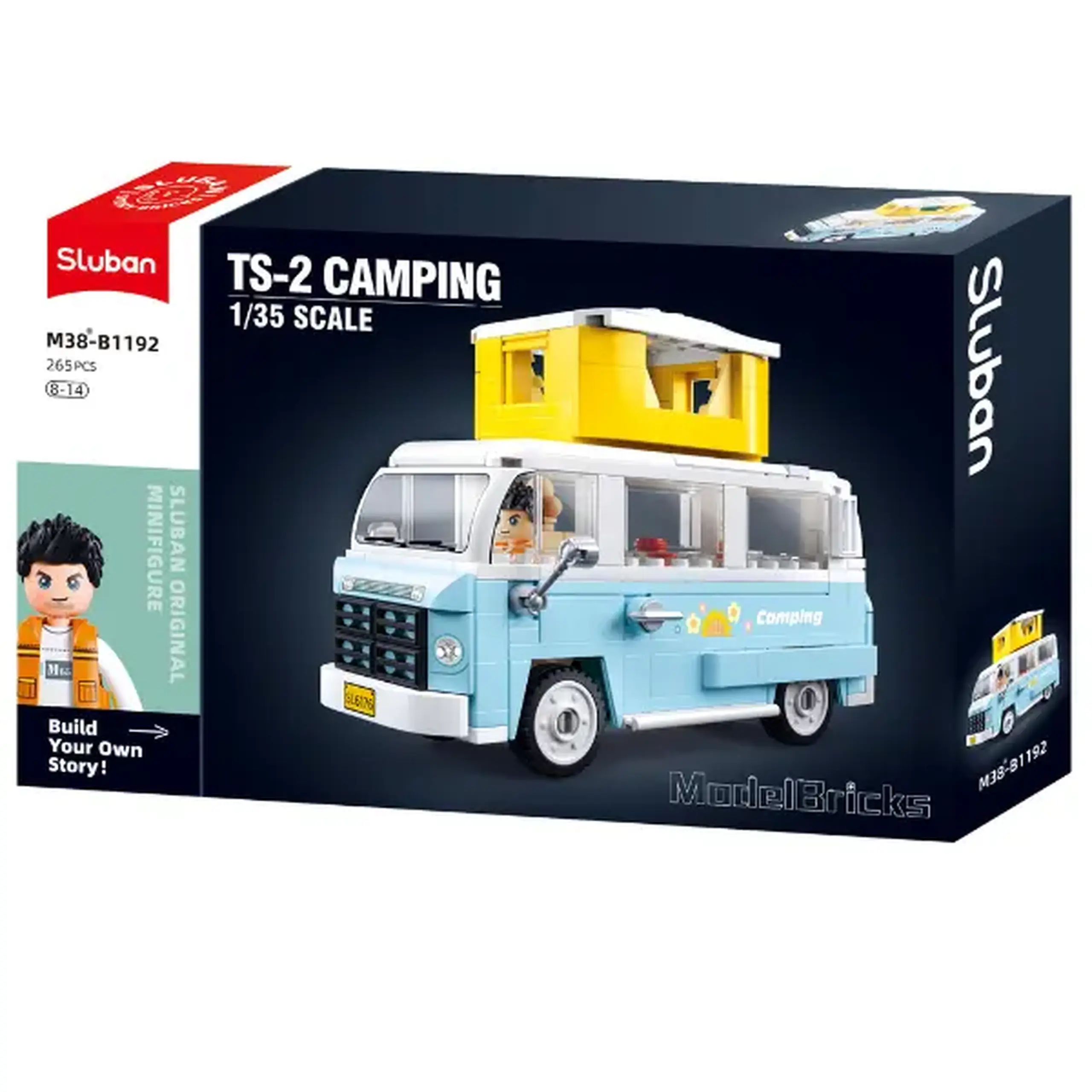 Set de construcție "Bus camping", scara 1:35, 265 elem.