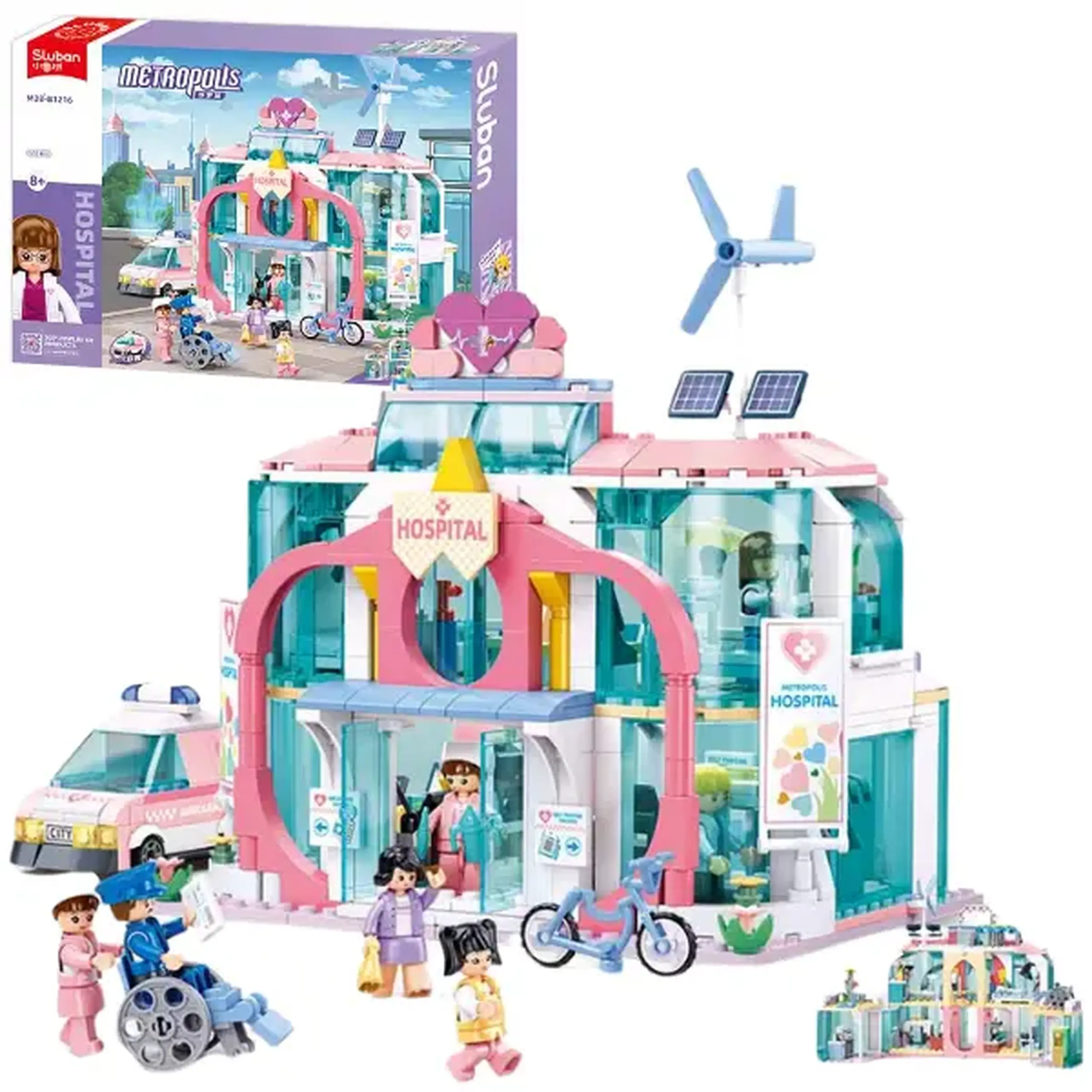 Set de construcție ”Spitalul municipal central", 668 elem.