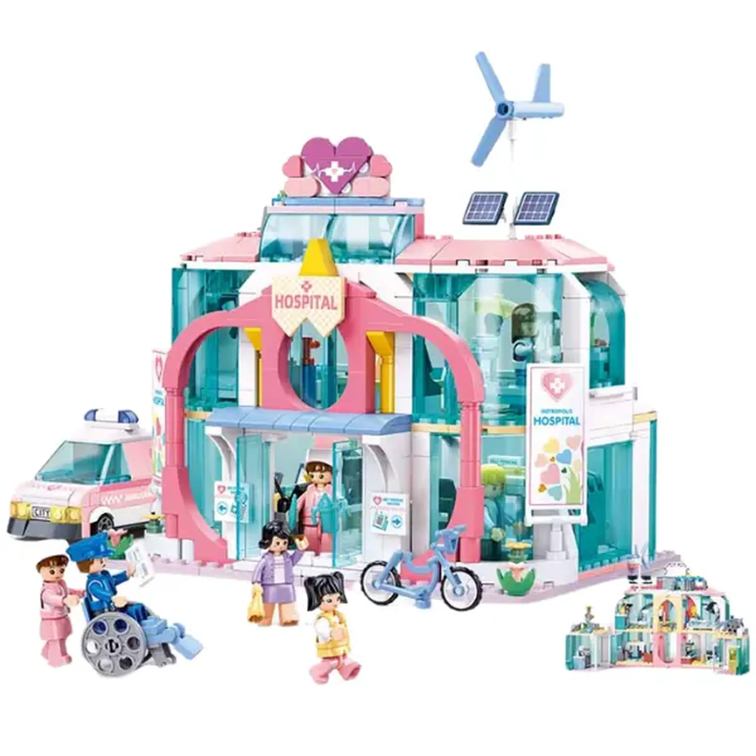 Set de construcție ”Spitalul municipal central", 668 elem.