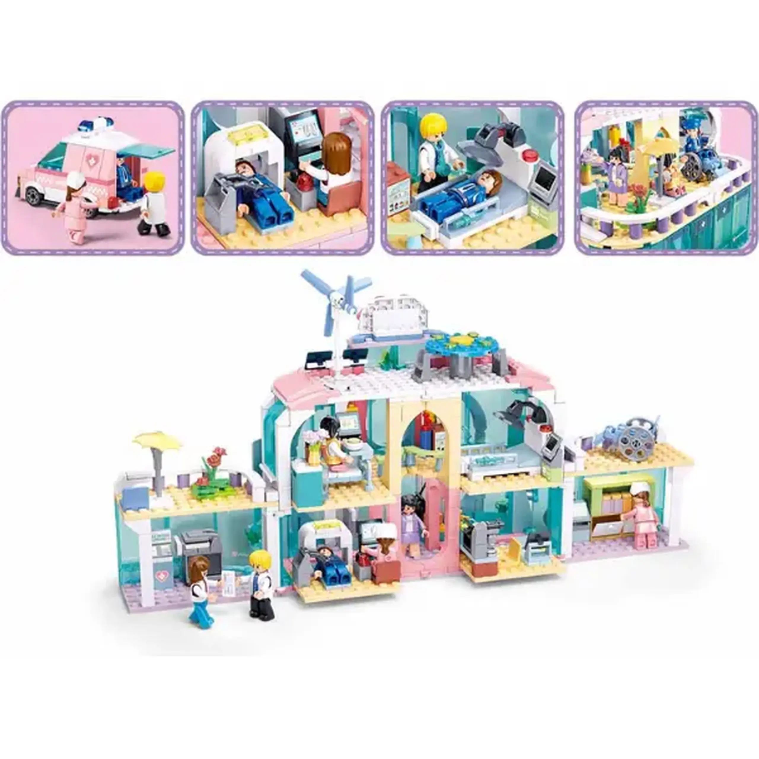 Set de construcție ”Spitalul municipal central", 668 elem.
