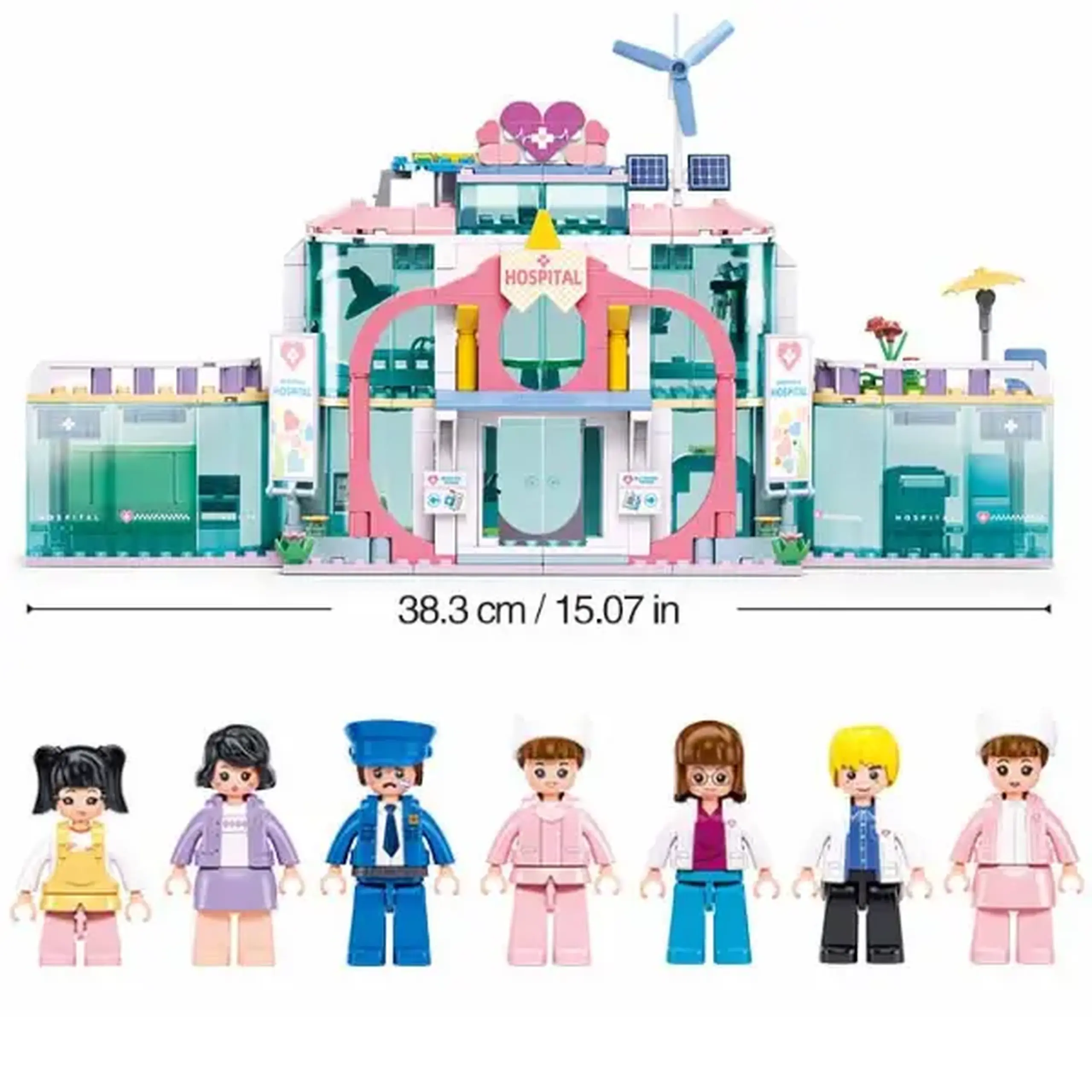 Set de construcție ”Spitalul municipal central", 668 elem.