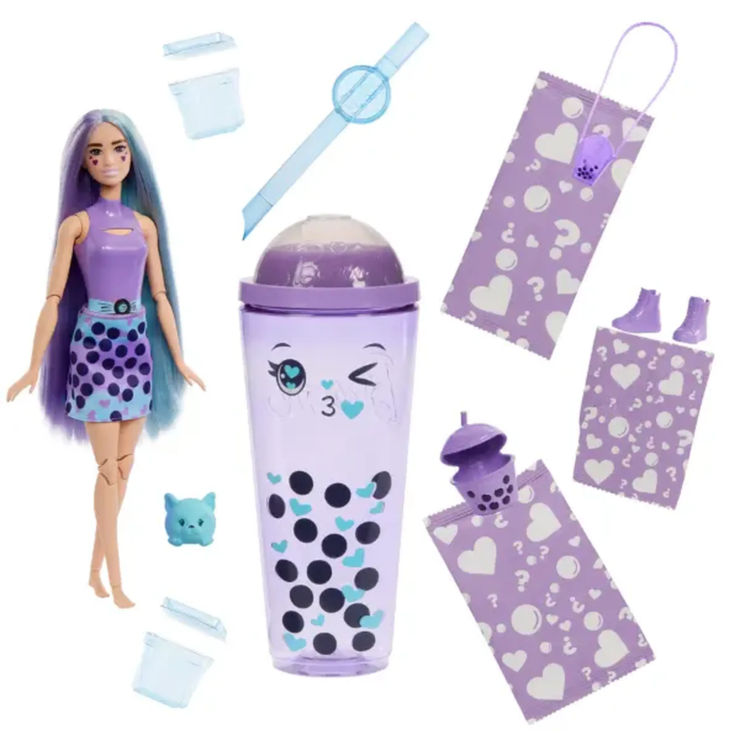 Păpușa Barbie Pop Reveal "Lapte Taro", Bubble Tea series