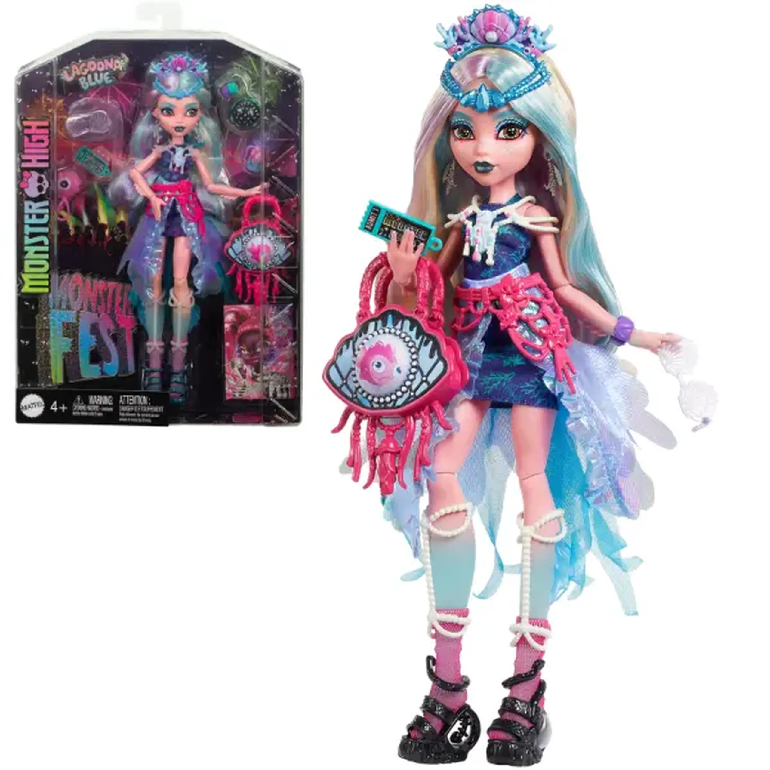 Set de joc Monster High "Lagoona Blue și Monster Fest", cu accesorii