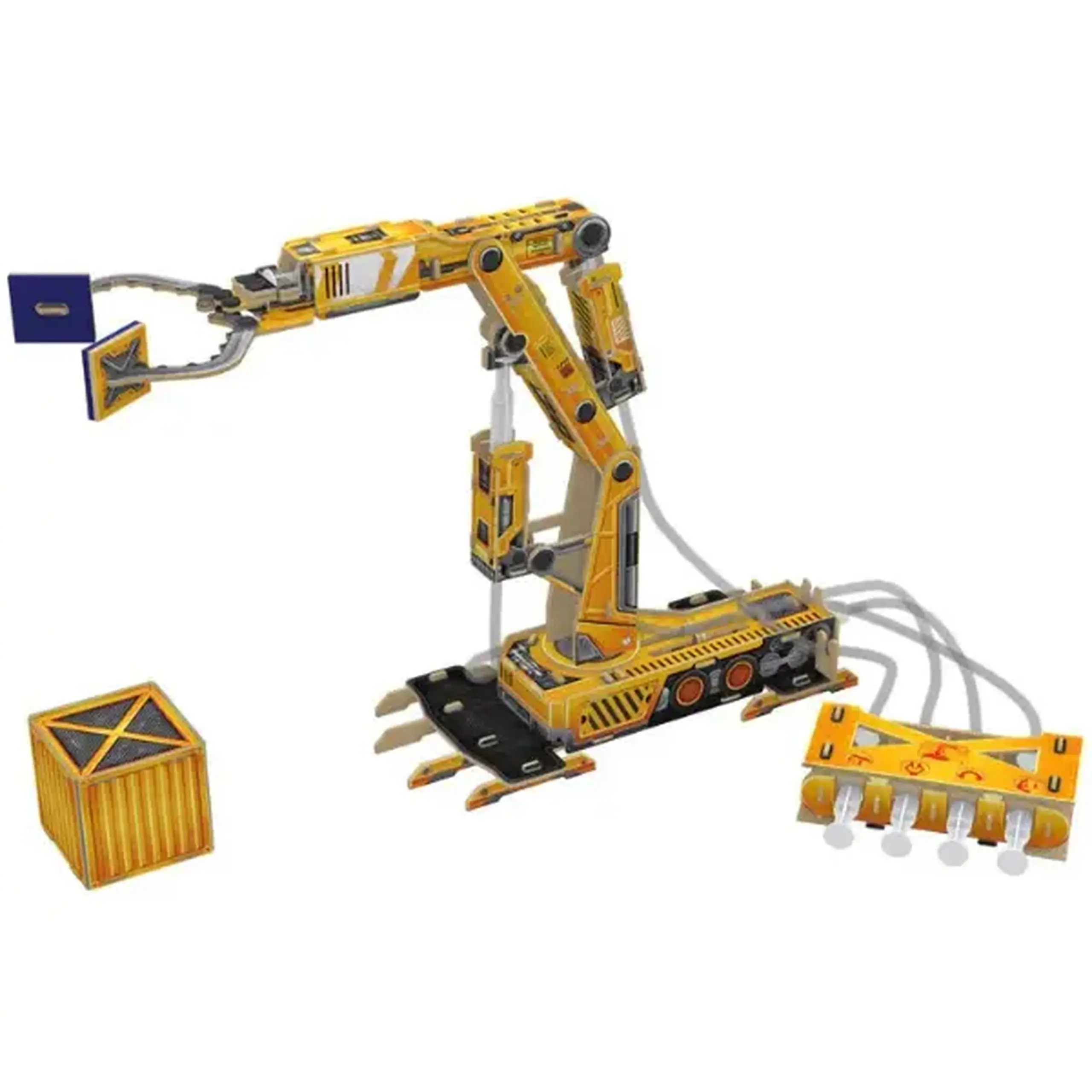 STEM Series 3D puzzle "Braț robotic hidraulic" - explorăm lumea ingineriei și a hidraulicii, 185 elem.