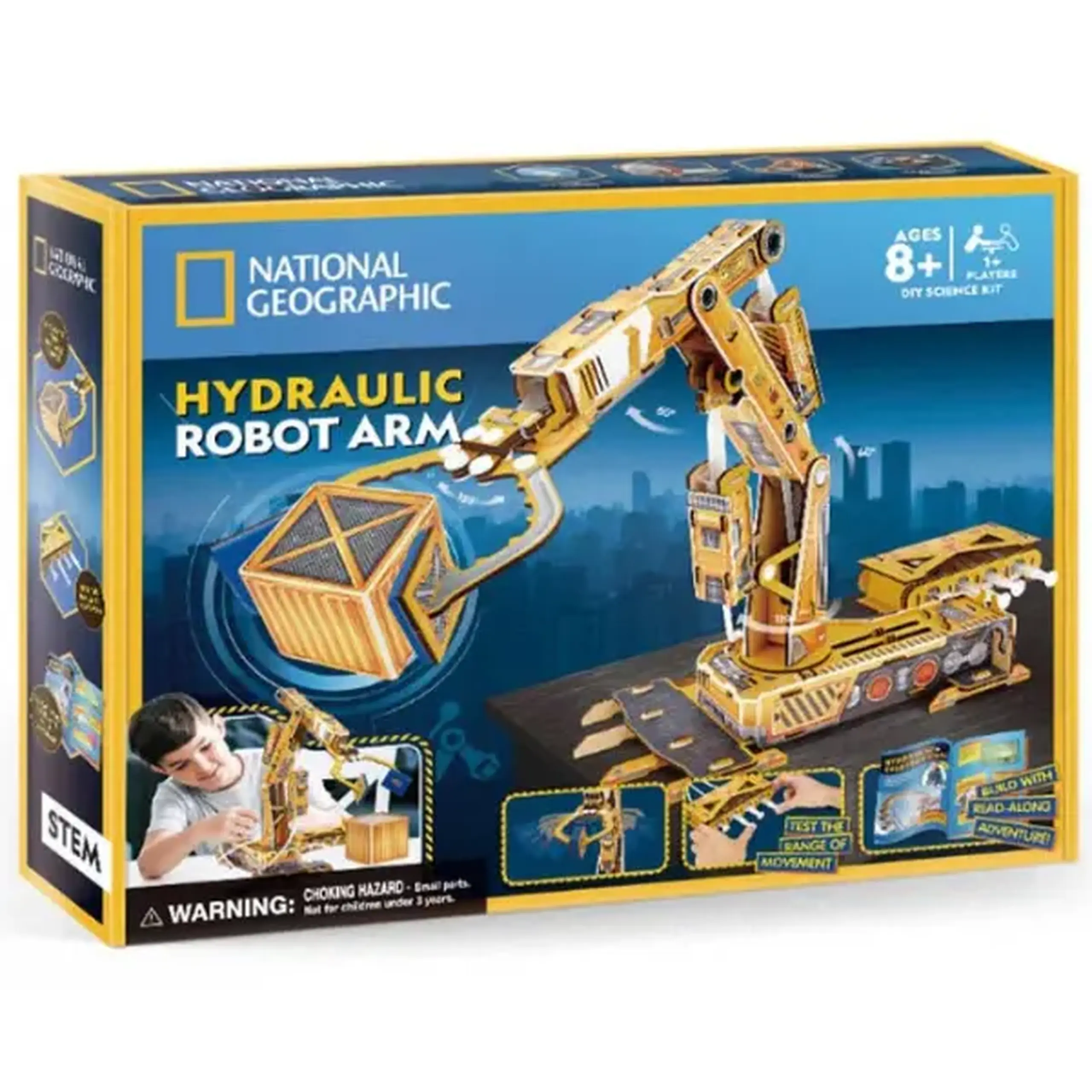 STEM Series 3D puzzle "Braț robotic hidraulic" - explorăm lumea ingineriei și a hidraulicii, 185 elem.