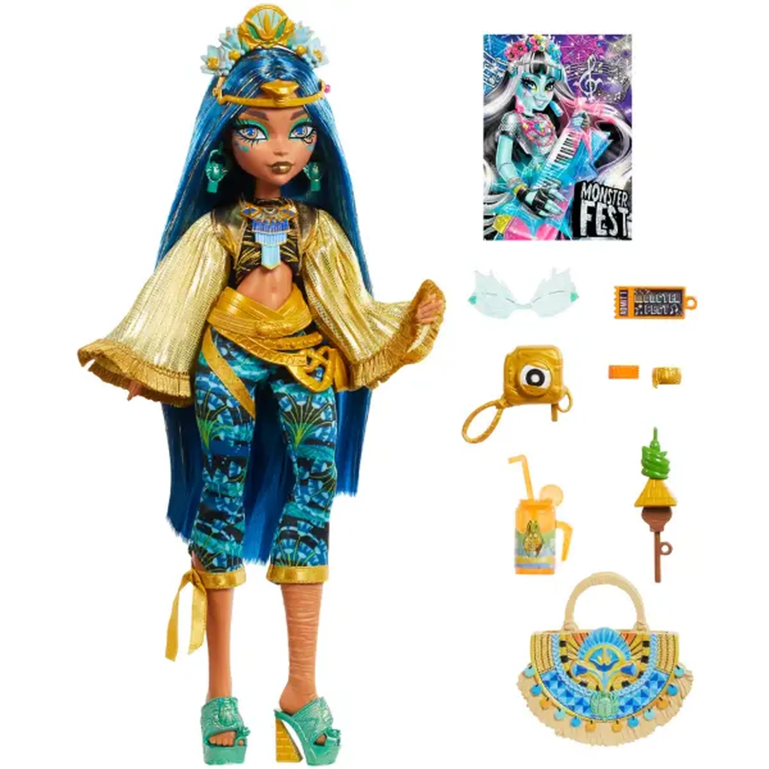 Set de joc Monster High "Cleo De Nile și Monster Fest", cu accesorii