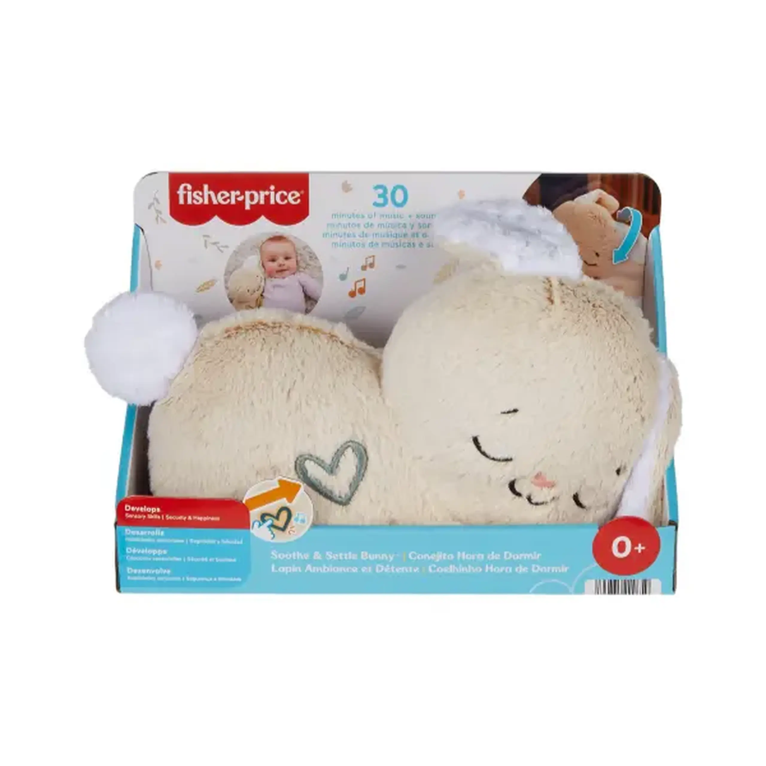 Iepurașul cu Sunete Fisher-Price calmează și mângâie