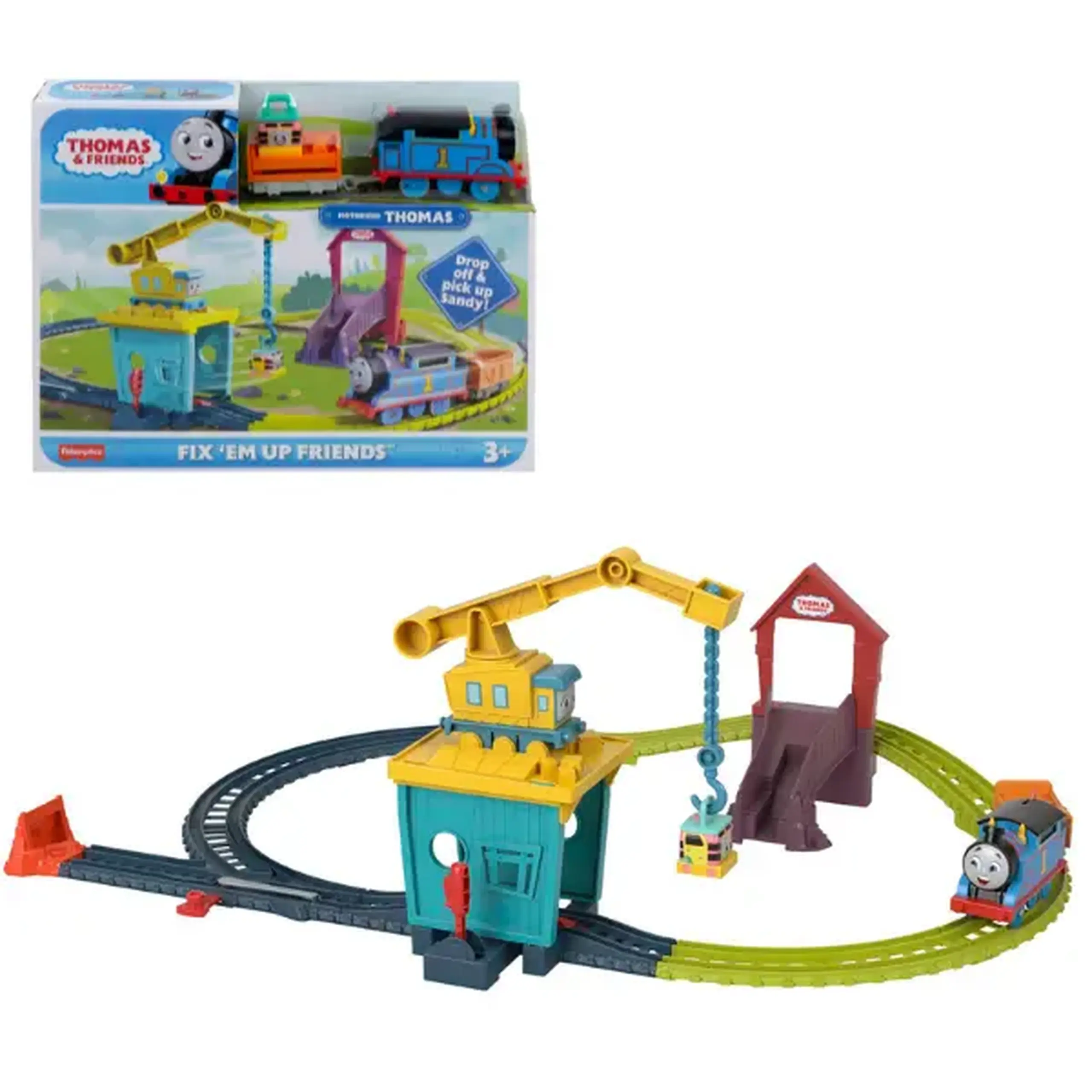 Set de tren și pistă Thomas & Friends cu alimentare cu baterii