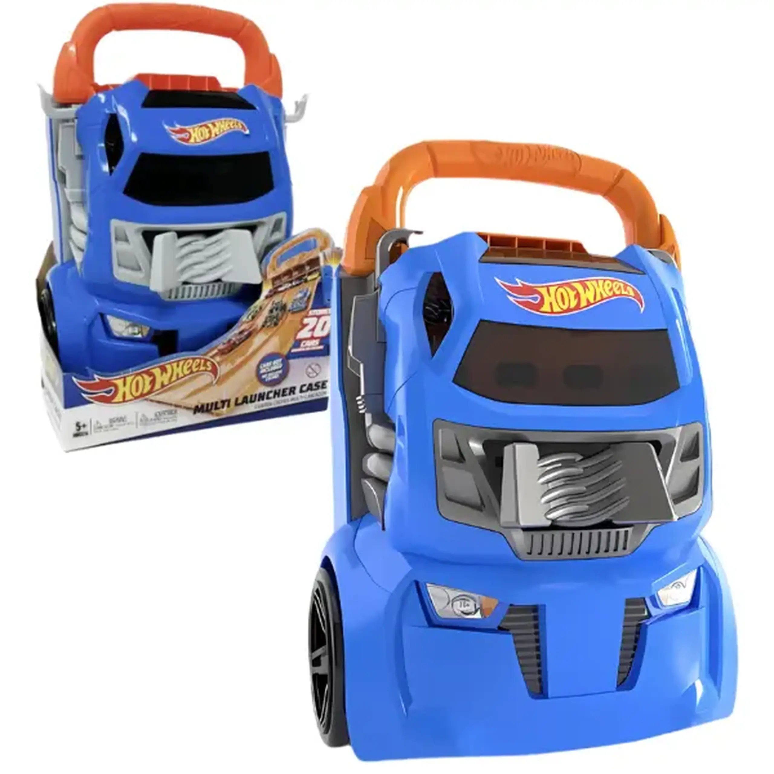 Container portabil pentru 4 piste paralele Hot Wheels