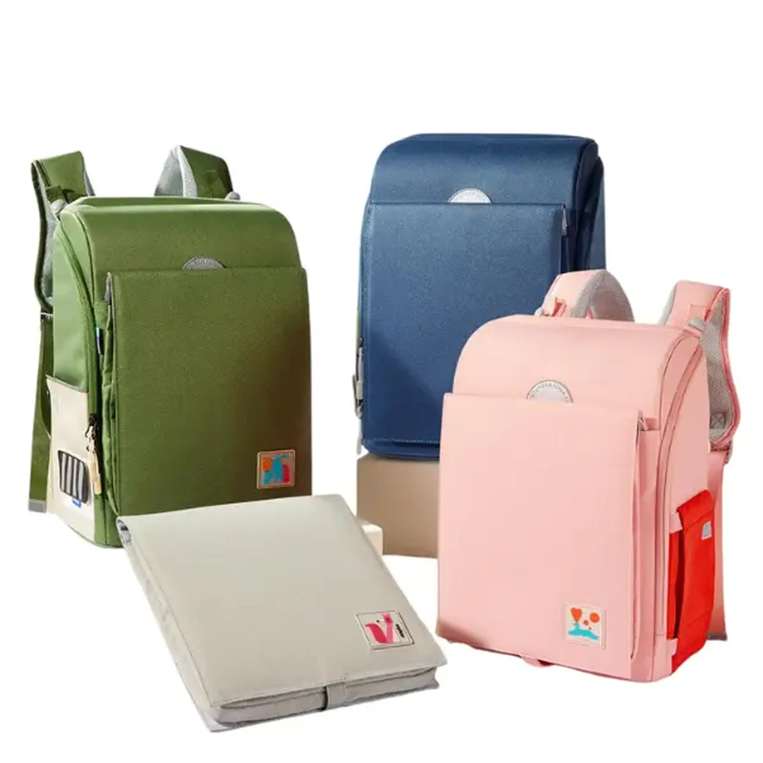 3D Rucsac pentru copii 2 în 1, gri