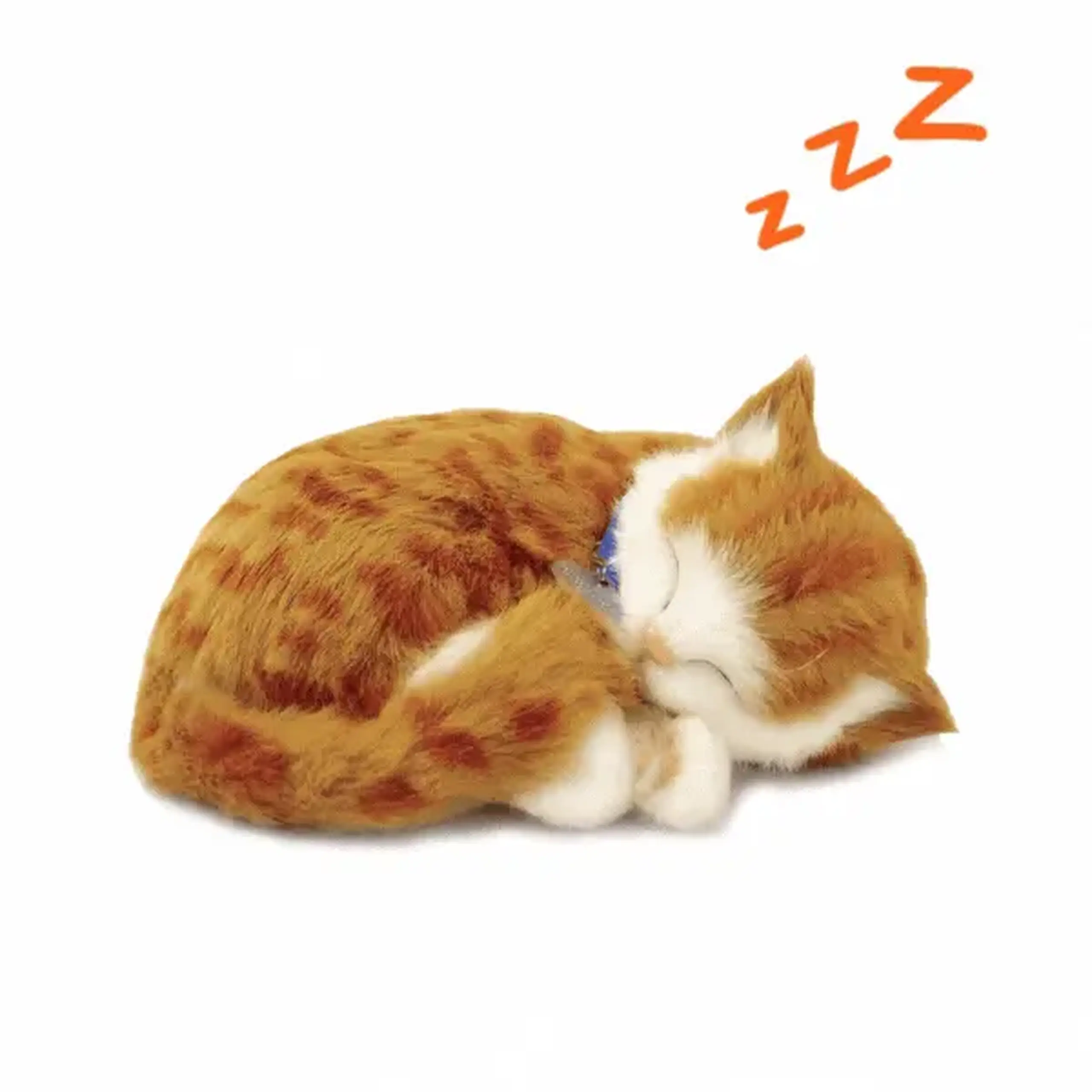 Pisicuța portocalie "Tabby" cu imitație de respirație