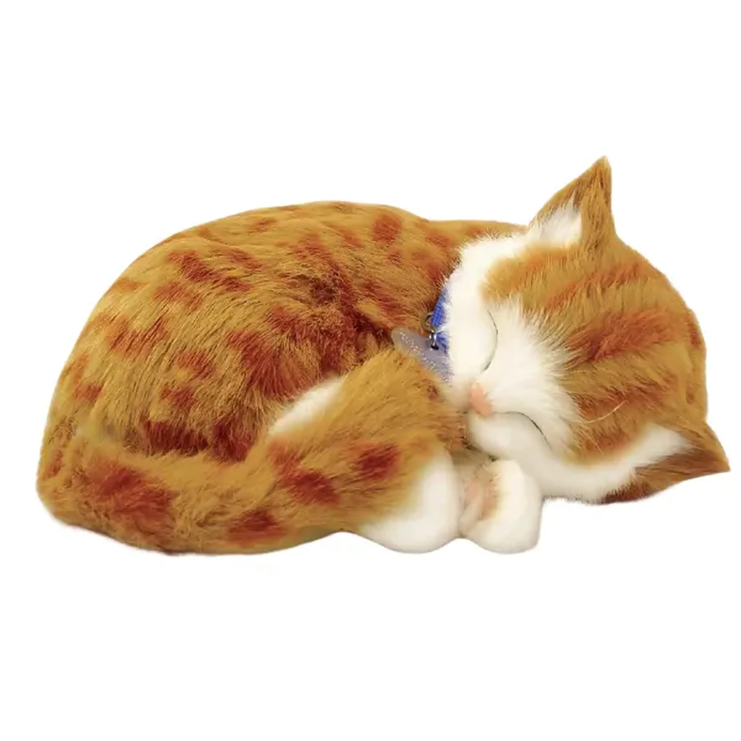 Pisicuța portocalie "Tabby" cu imitație de respirație