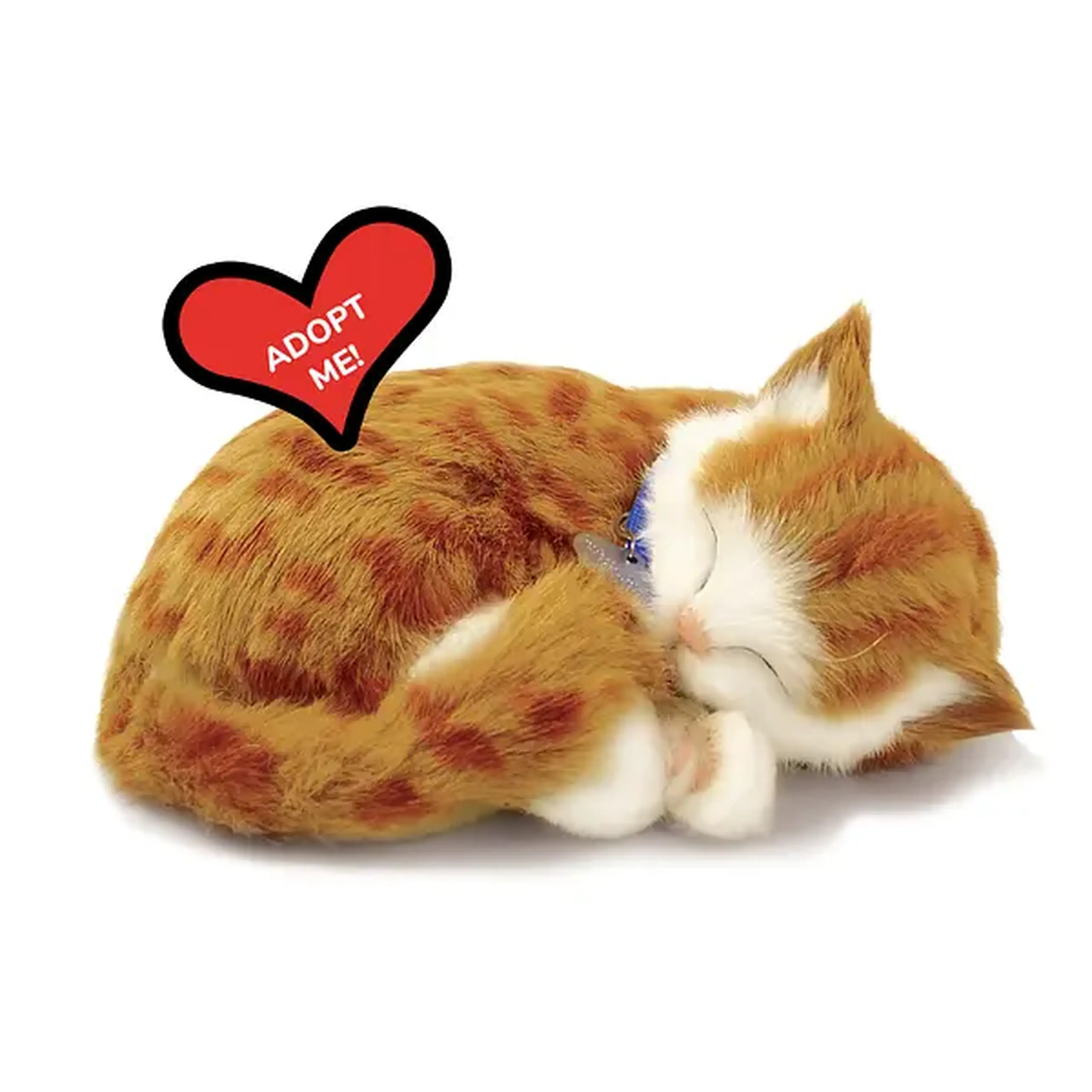 Pisicuța portocalie "Tabby" cu imitație de respirație