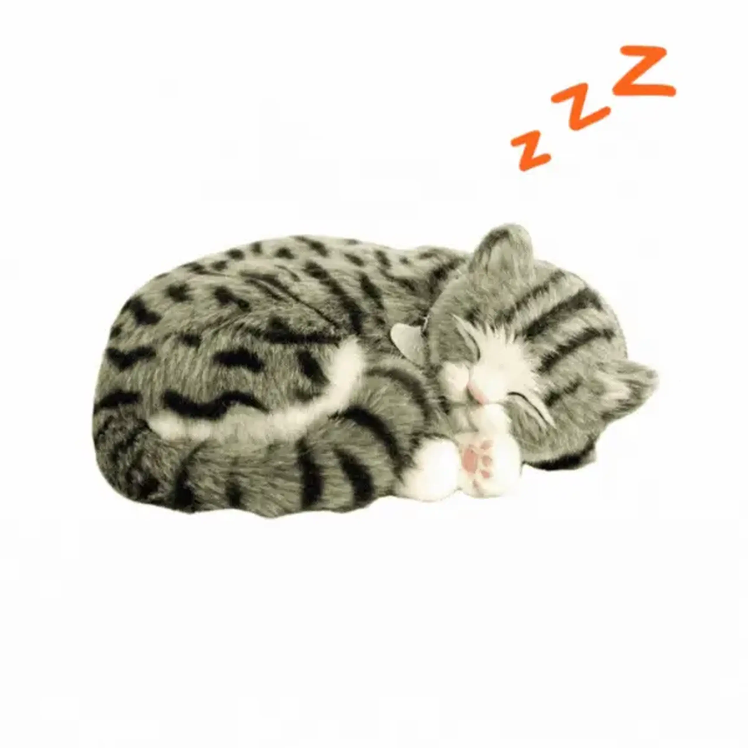 Pisicuță gri "Tabby” cu imitație de respirație