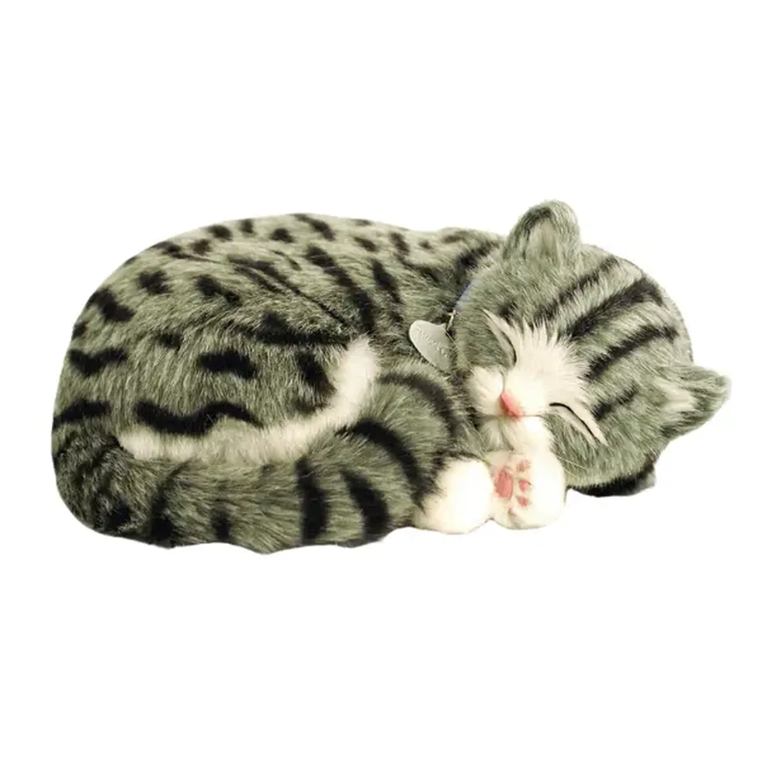 Pisicuță gri "Tabby” cu imitație de respirație