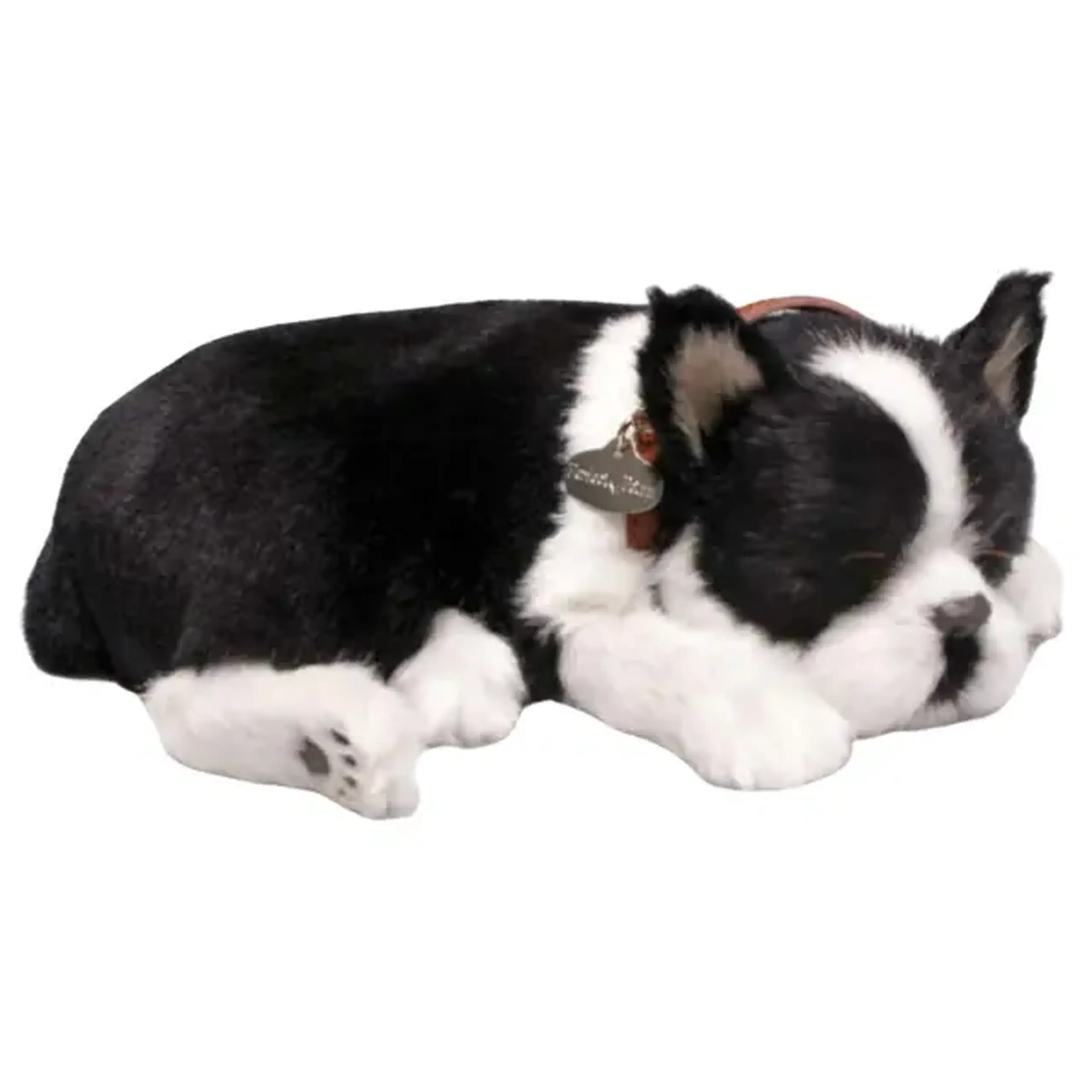 Cățeluș „Boston Terrier” cu imitație de respirație