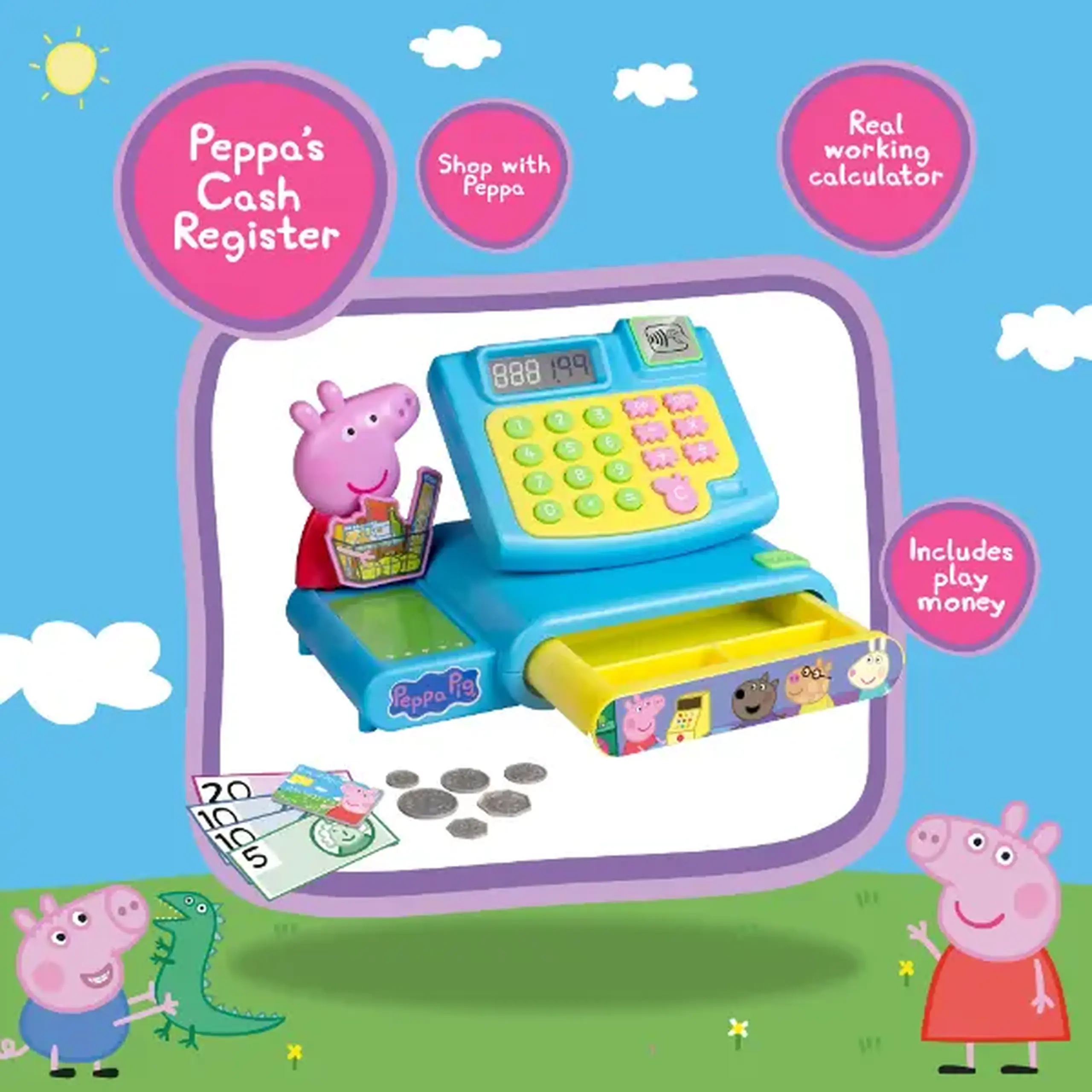Casa de marcat cu accesorii "Purcelușa Peppa"