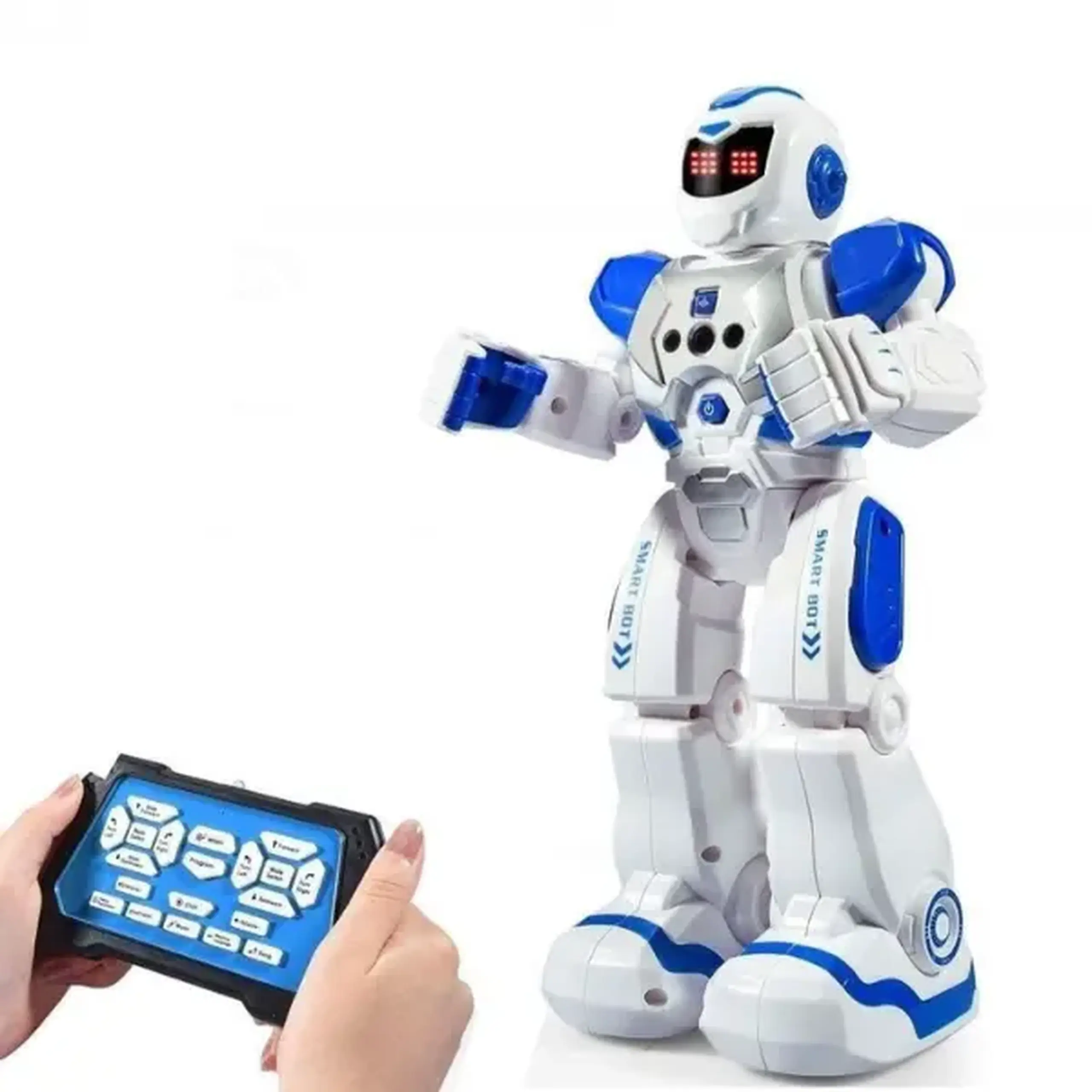 Robot Jack Royal cu telecomandă, albastru și roșu