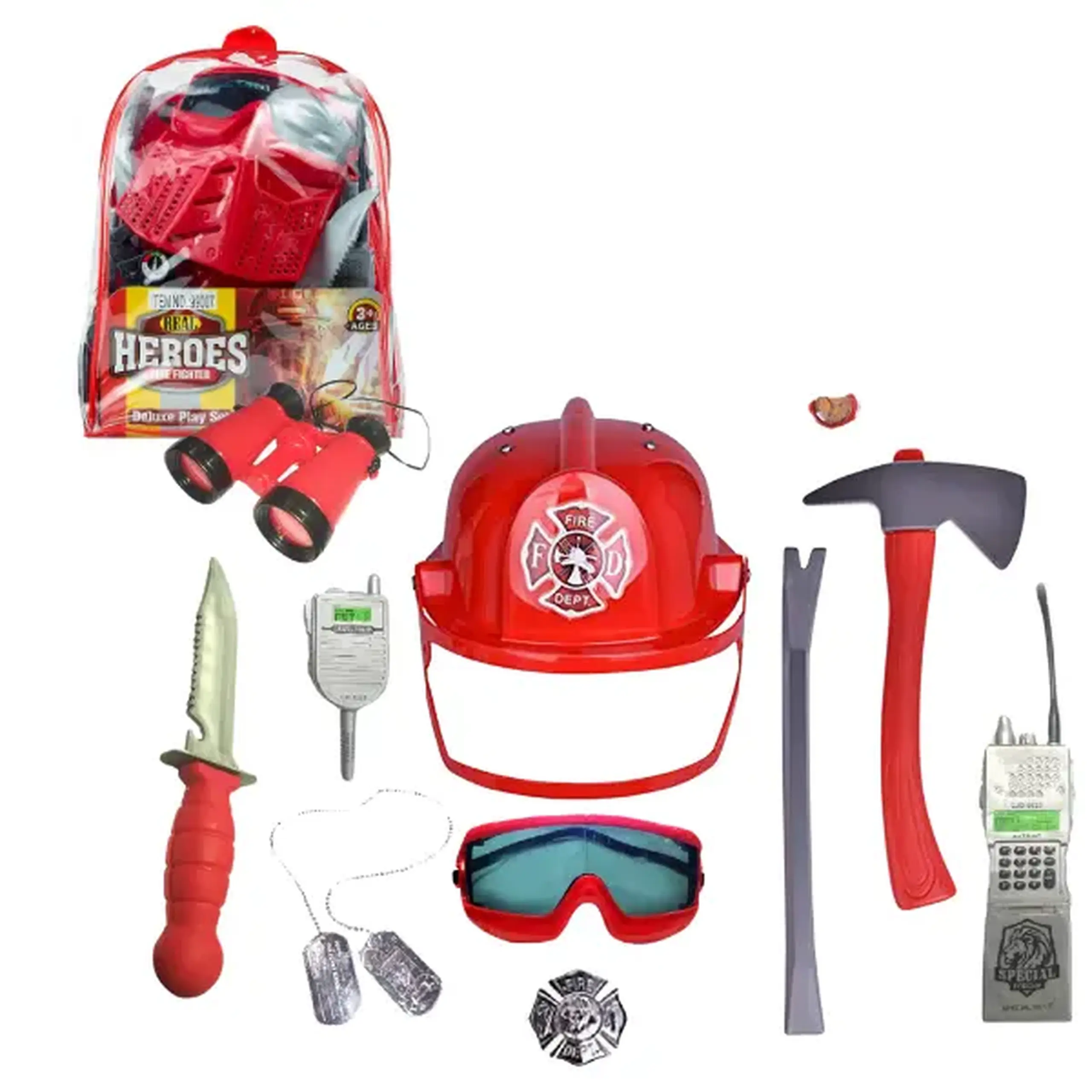 Set de pompier cu accesorii