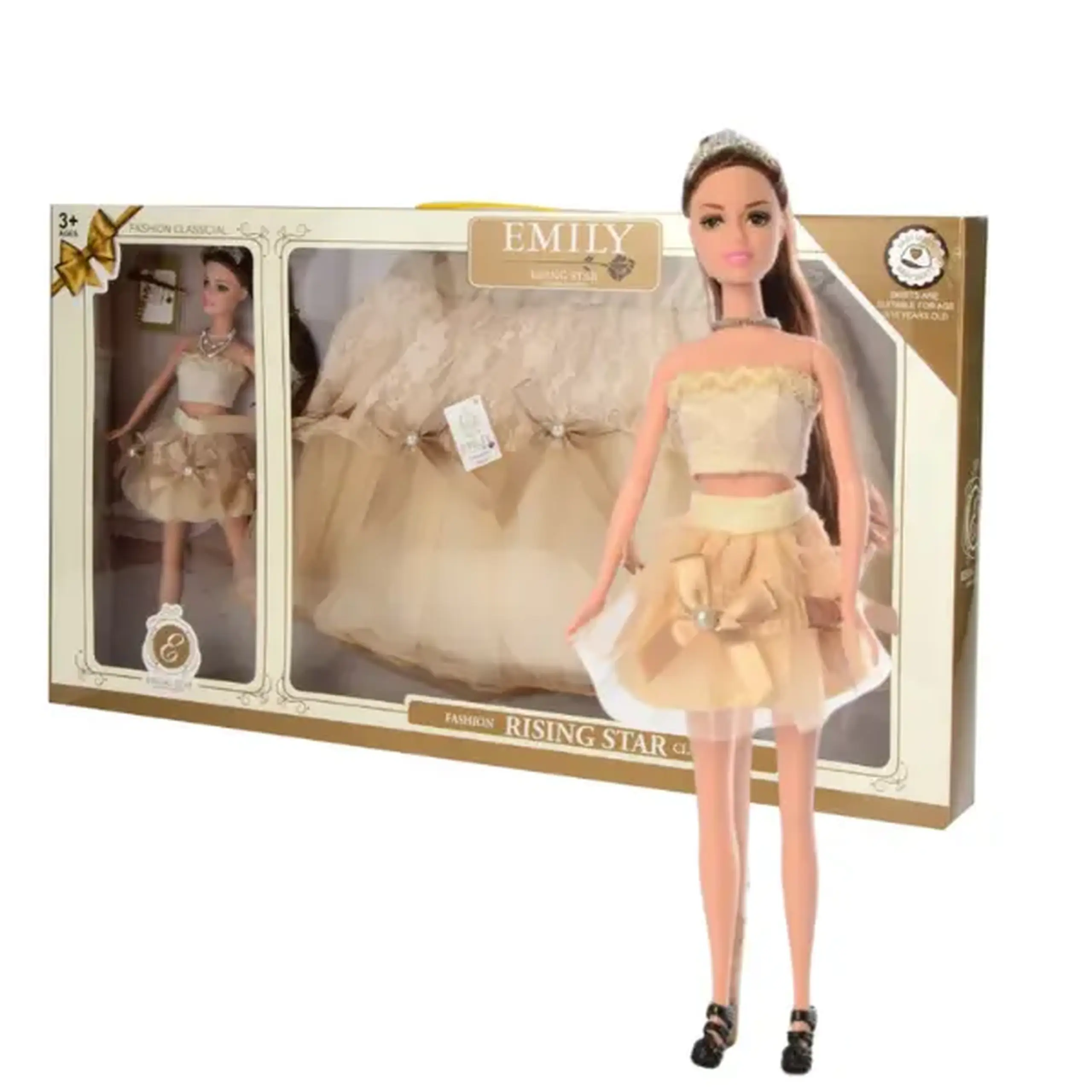 Set de joc: păpușa "EMILY" + fustă pentru copil