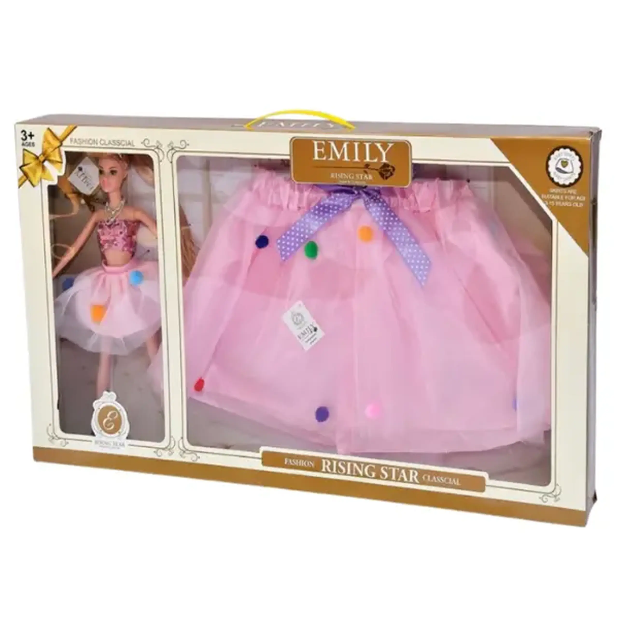 Set de joc: păpușa "EMILY" + fustă pentru copil