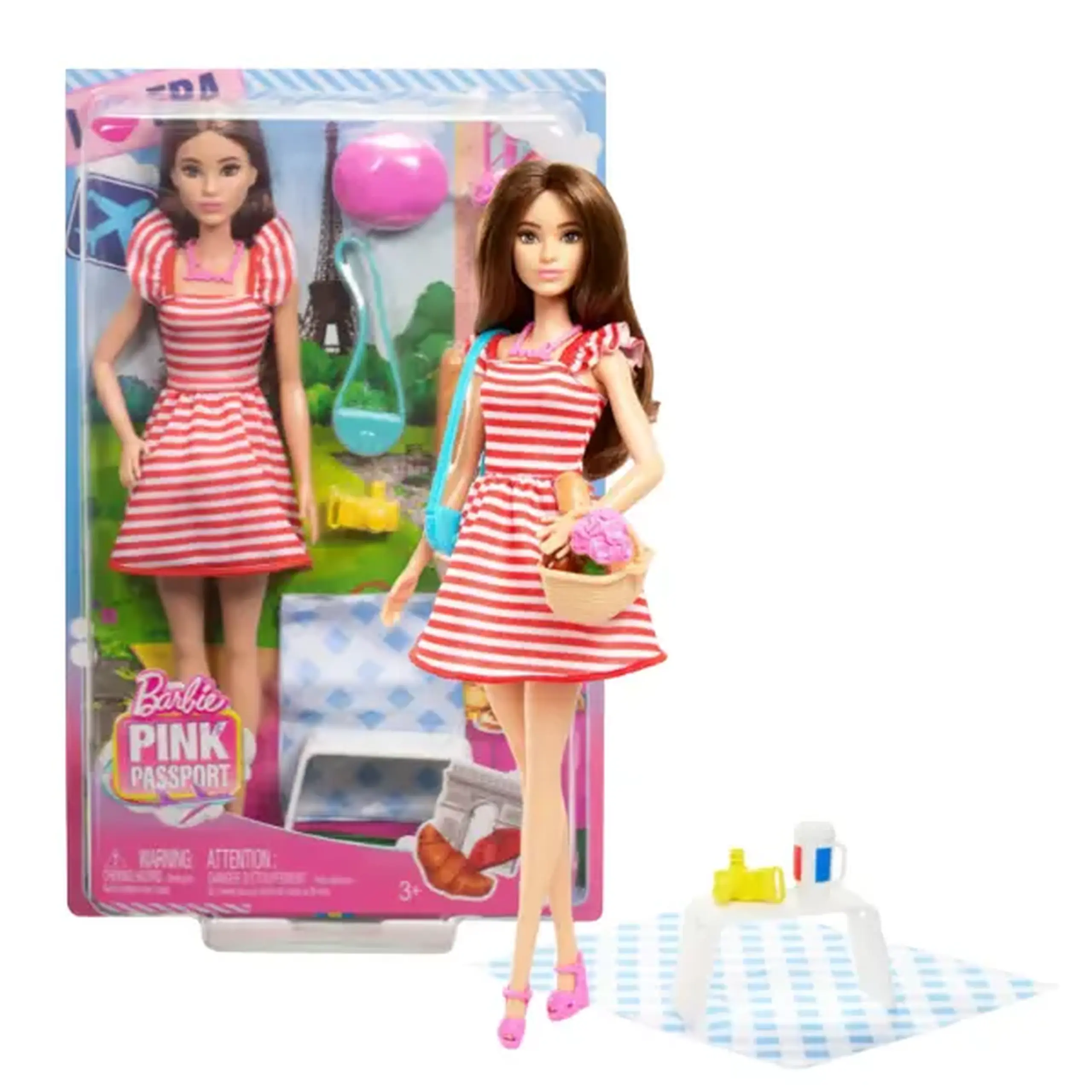 Păpușa Barbie "Călătorie în Paris" cu accesorii