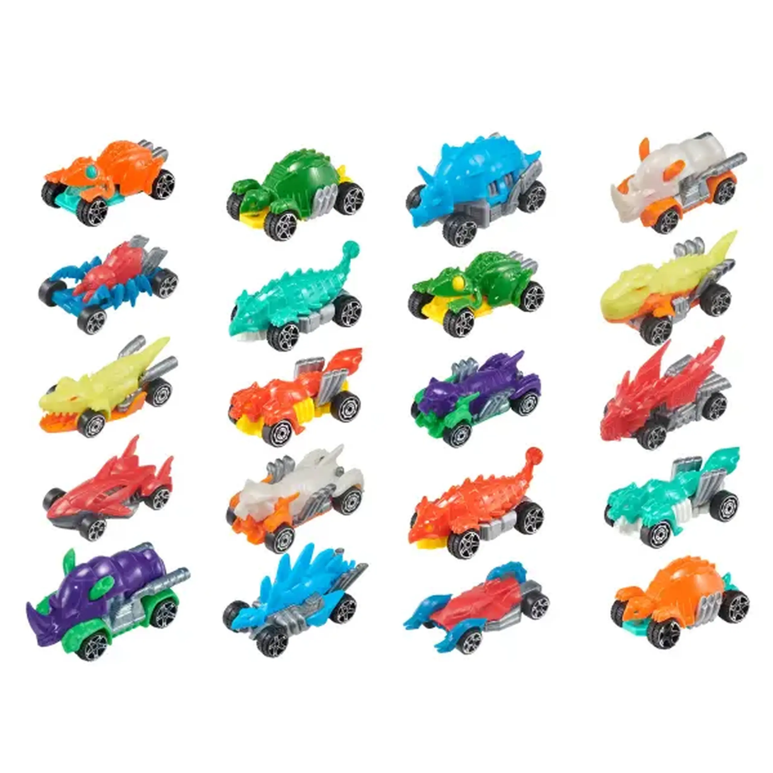 Set de 10 mașini Teamsterz Beast Machines Die-Cast, în as.