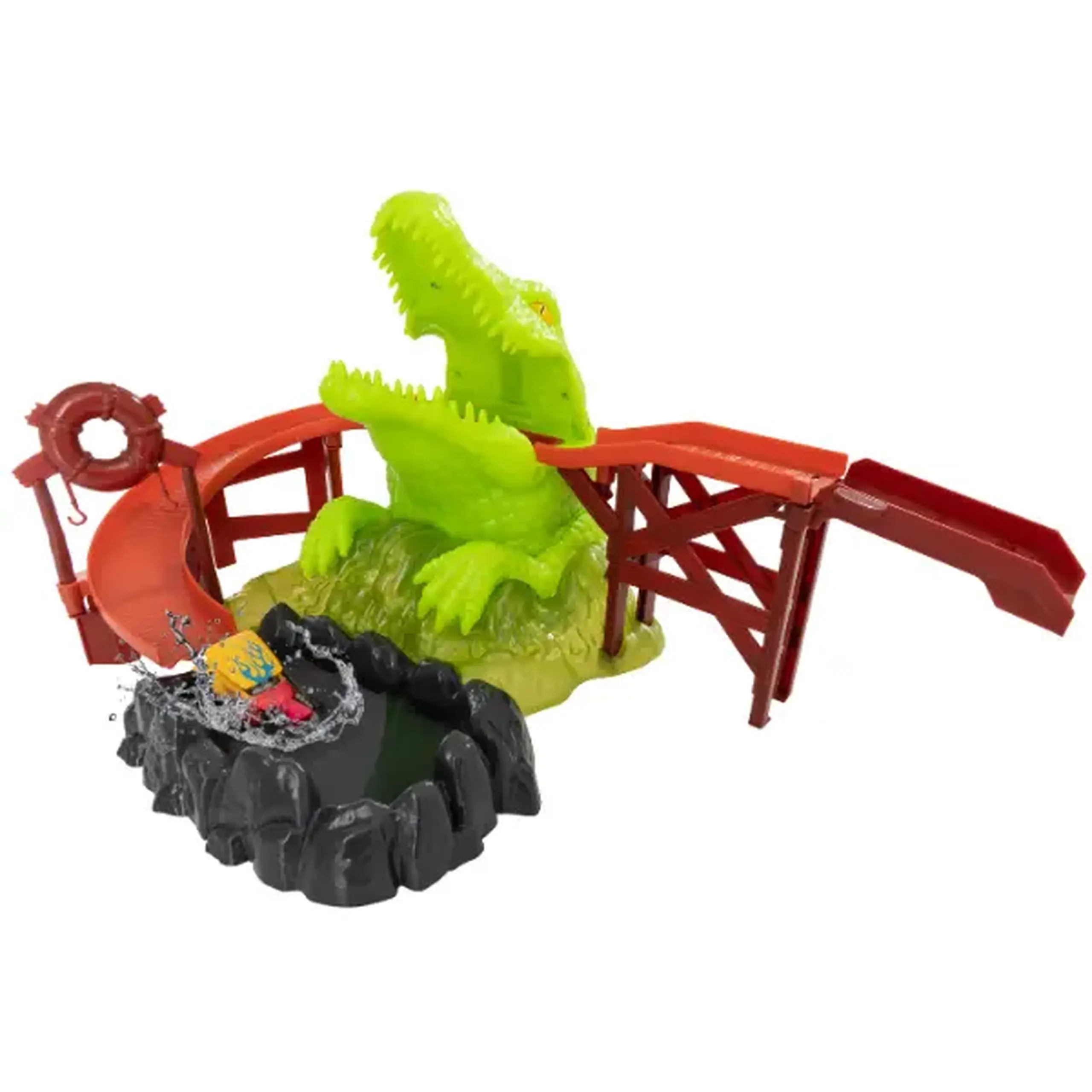 Set de joacă: «Pistă cu crocodil și mașinuță schimbătoare de culoare» Teamsterz