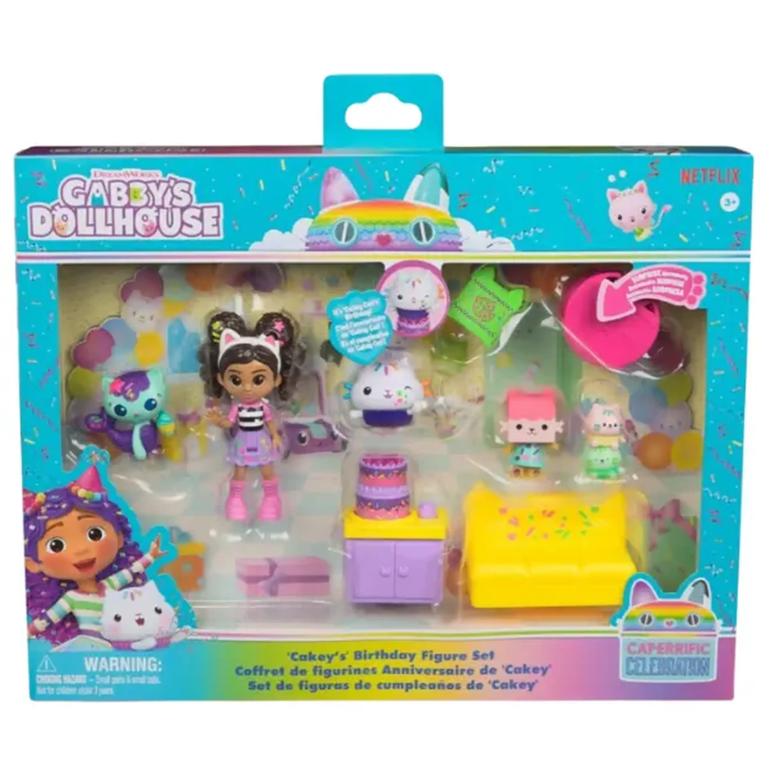 Set de figurine: Cadou aniversar Brioșel, seria "Gabby’s Dollhouse"