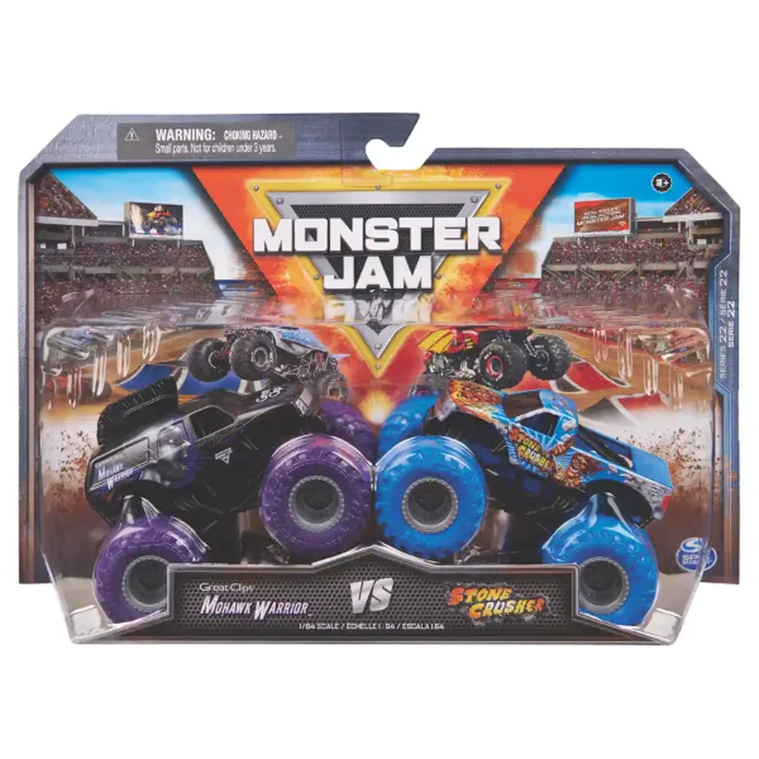 1:64 Set mașinuțe metalice Monster Jam scară, ass.