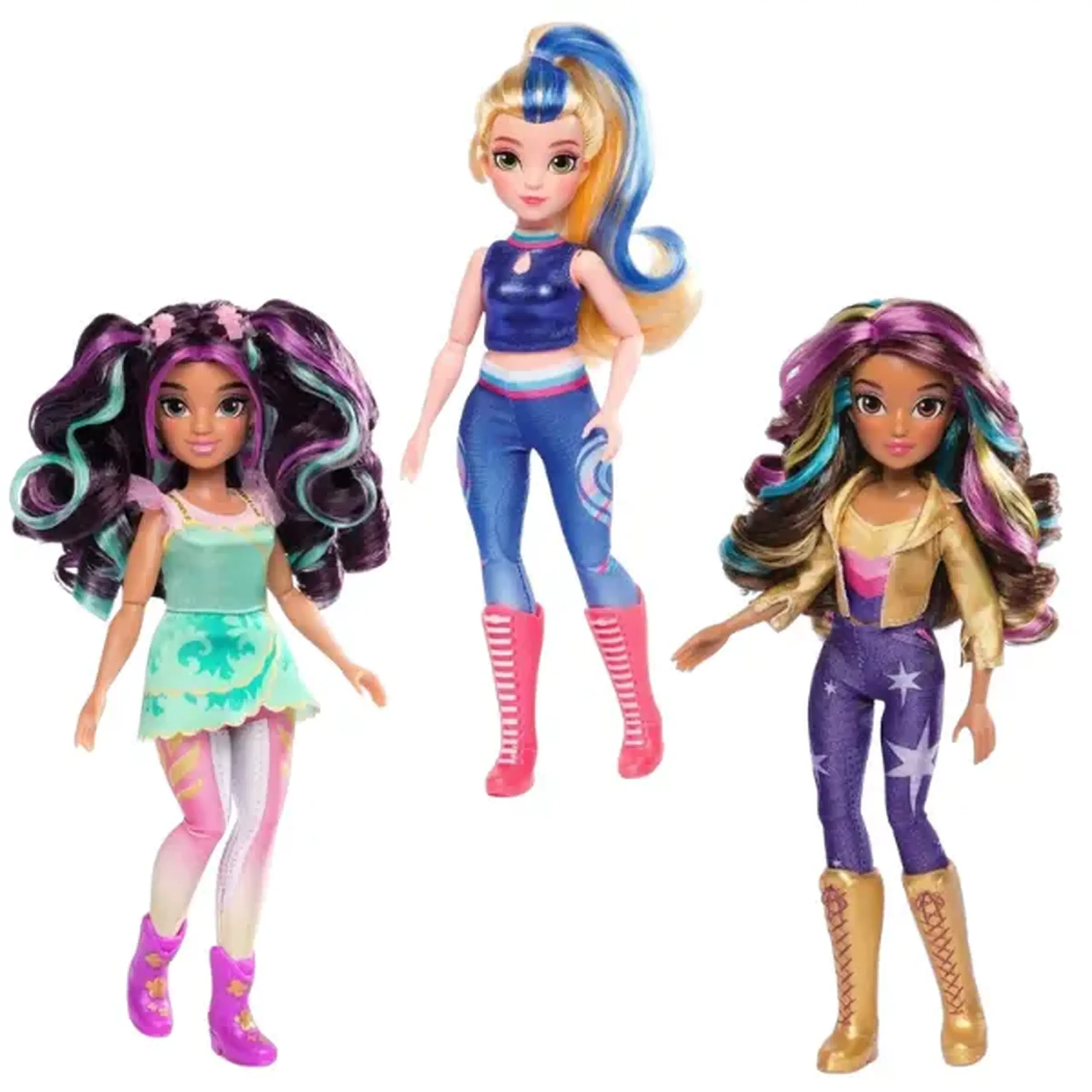 Set de joacă,,Academia Unicornilor: Selecție de Păpuși la Modă", 3 modele