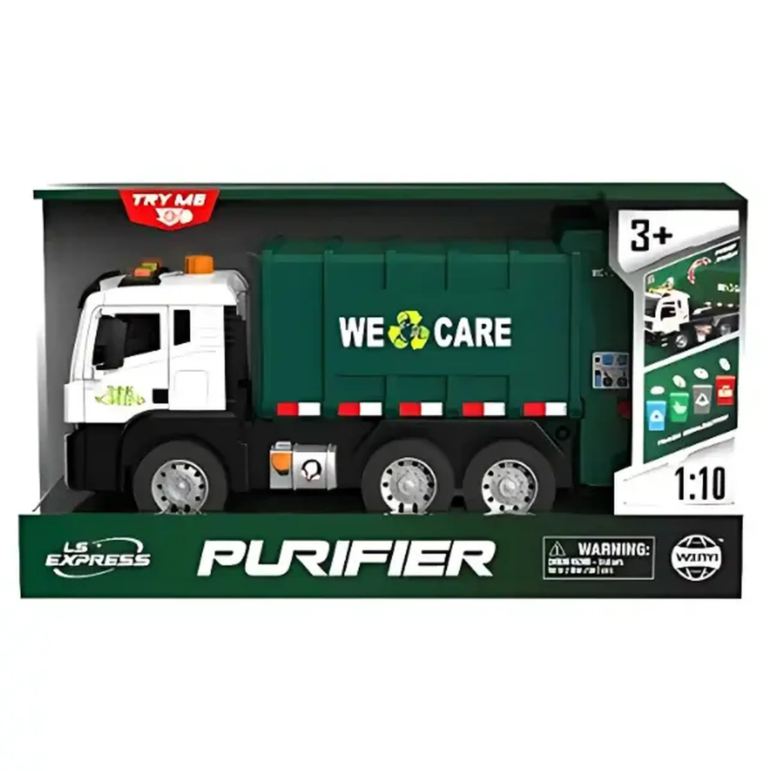 1:10 Camion de gunoi cu inerție (lumină / sunet)
