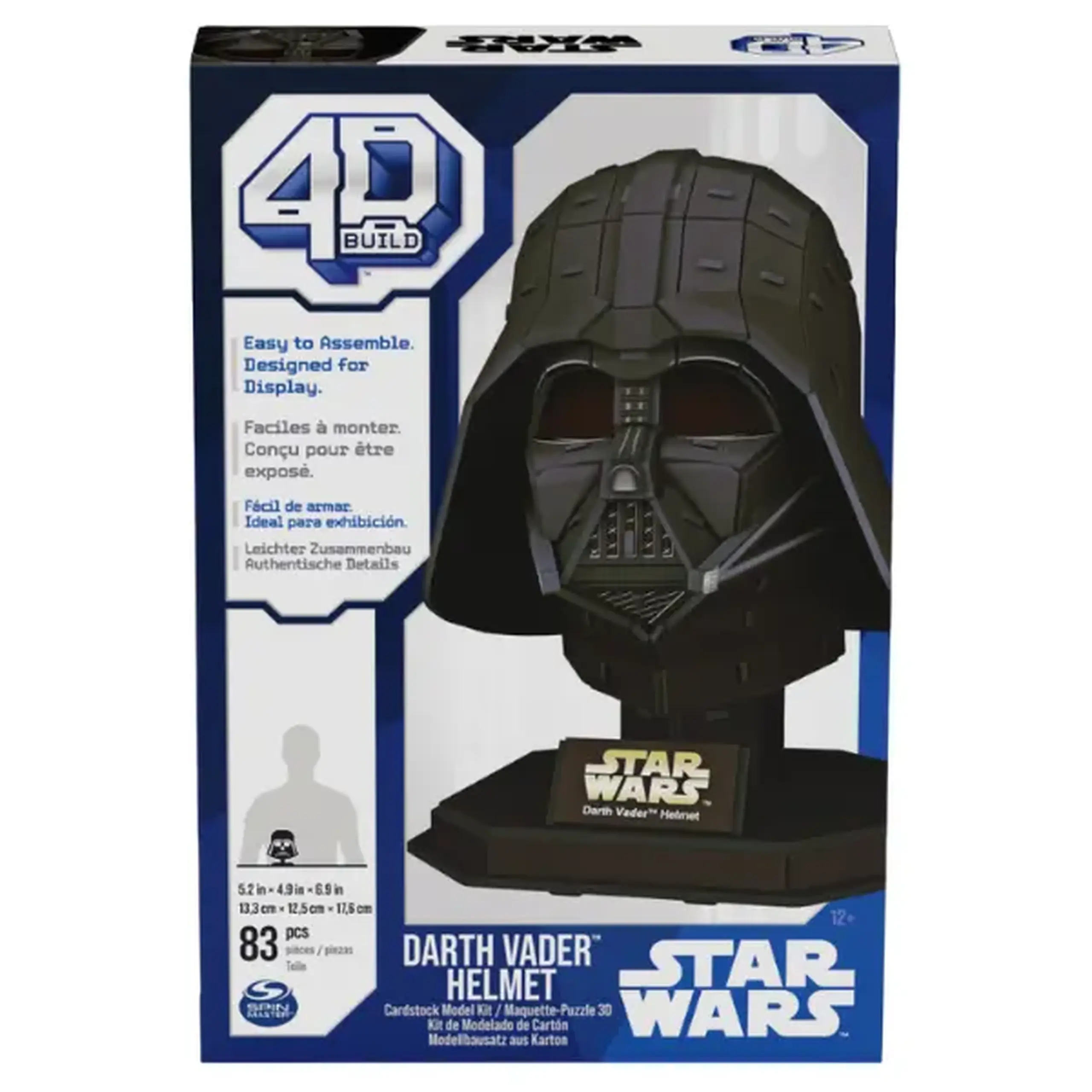 Puzzl 4D: Casca lui Darth Vader, seria "Star Wars", 83 piese