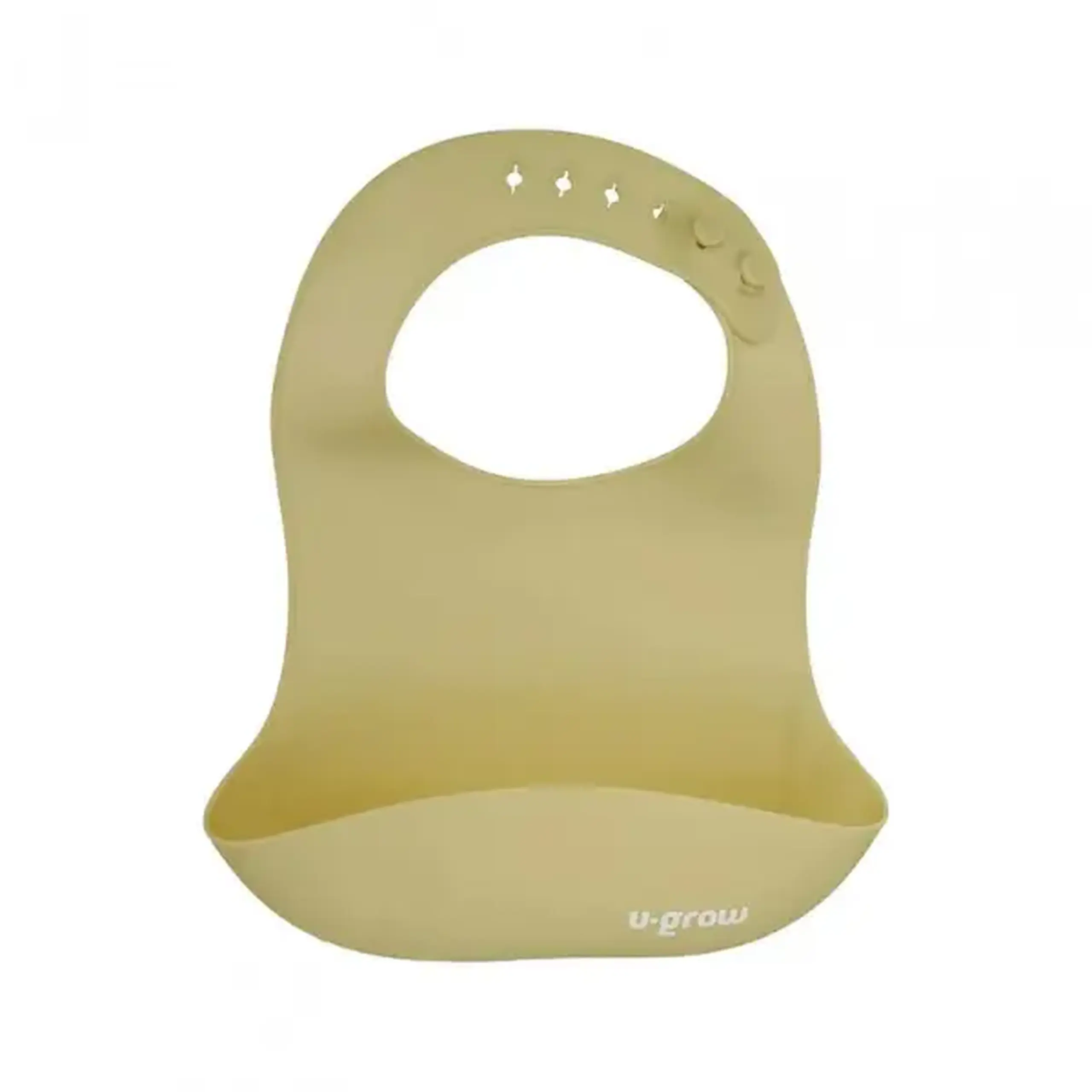 Set diversificare 5 piese din silicon: bavetă, bol, farfurie, linguriță și furculiță, Olive