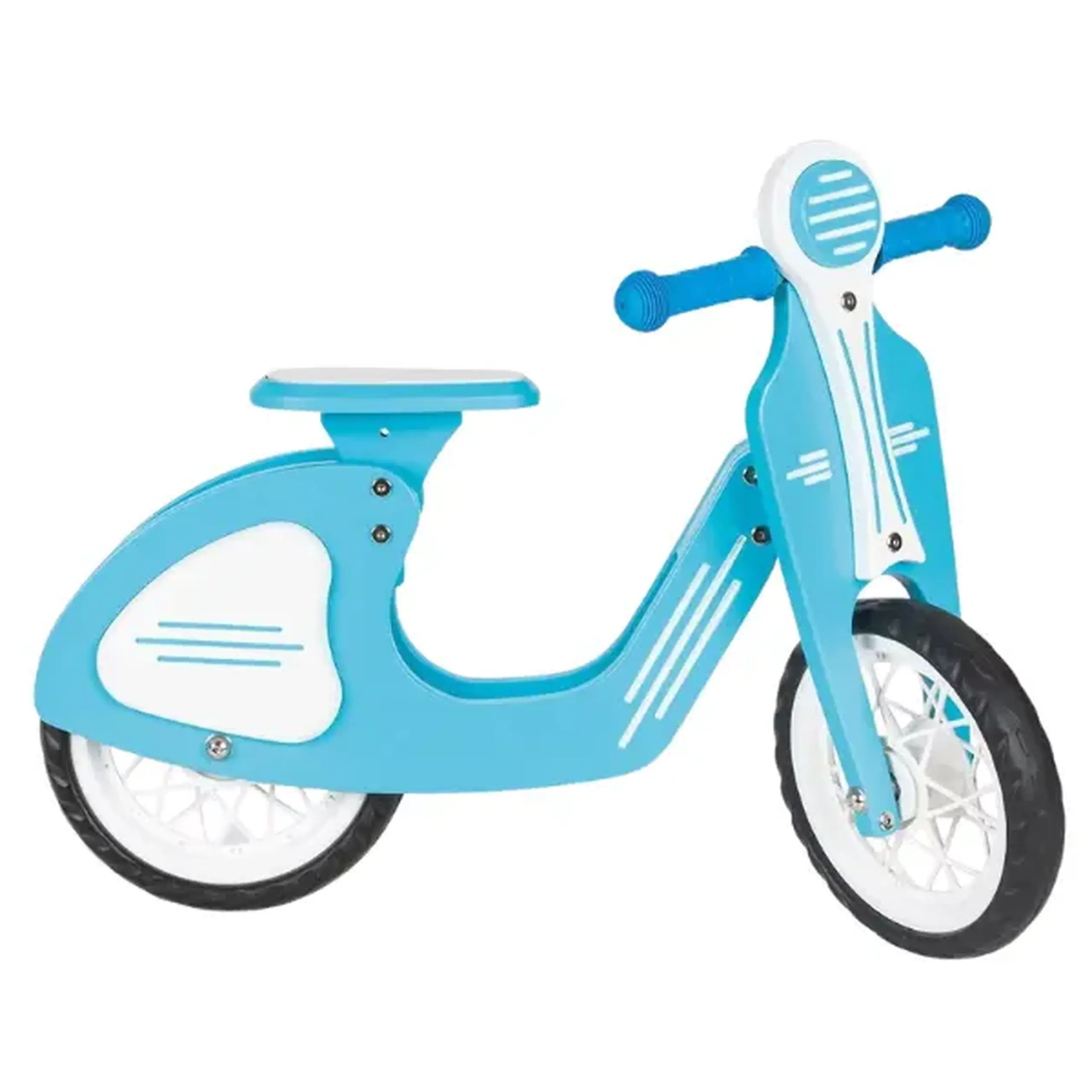 Retro-bicicletă fără pedale, cu roți EVA, albastră