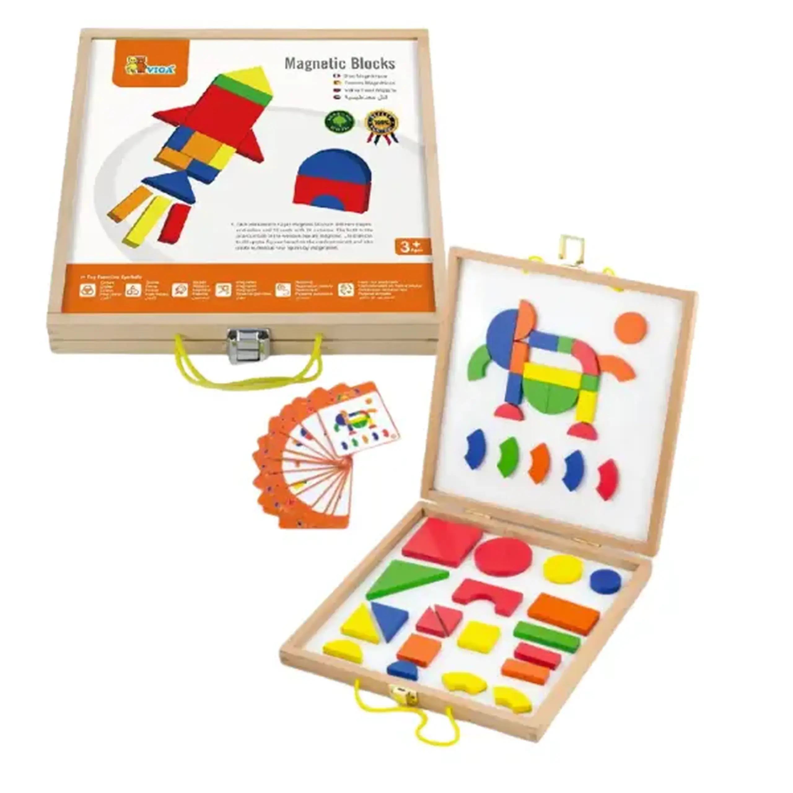 Set de blocuri magnetice "Forme și Culori"