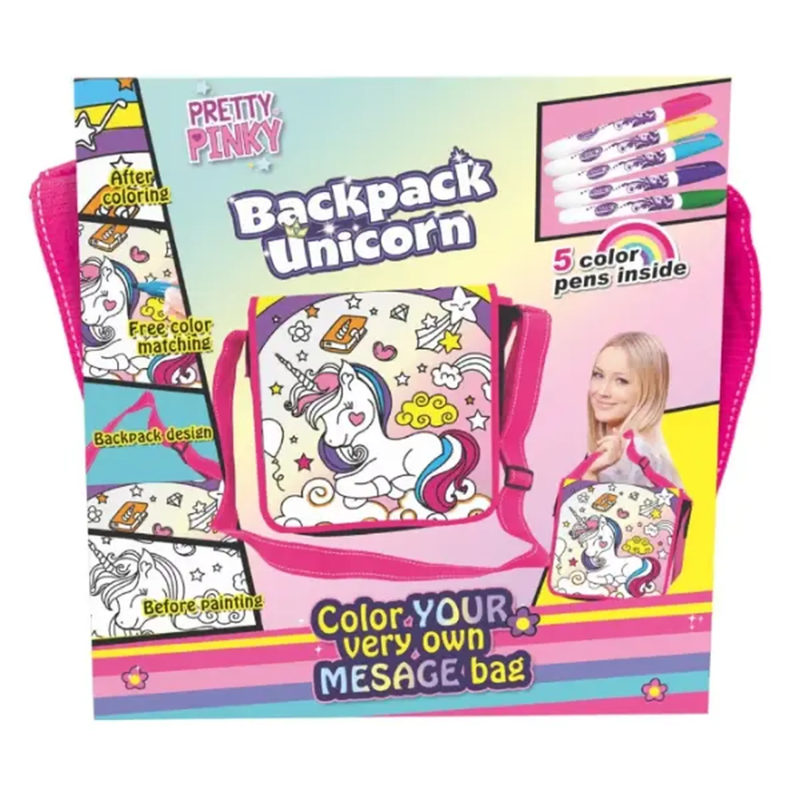 Set de colorat "Unicorn", Pretty Pinky