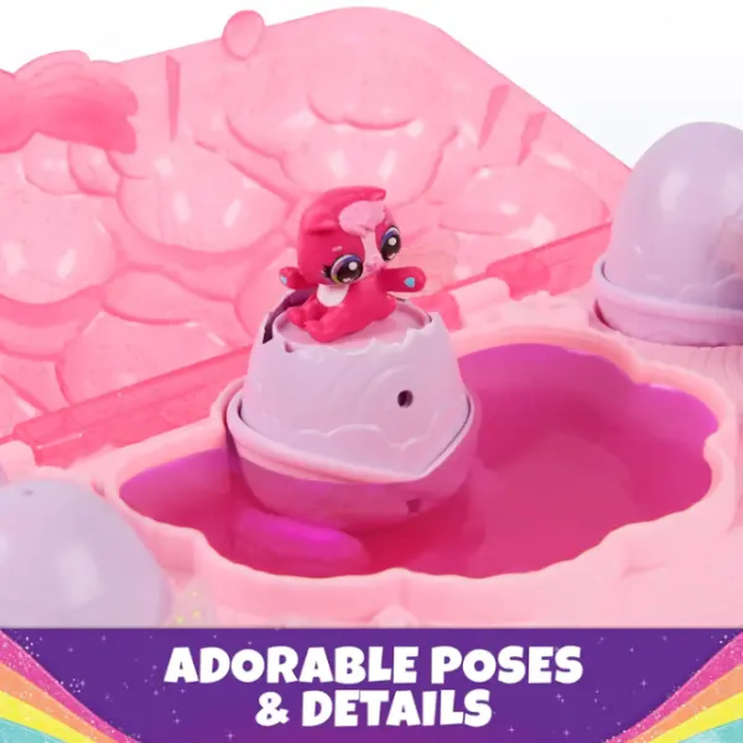 Set de joc "Rainbow Splash" cu mini-figurine și accesorii, Hatchimals Alive