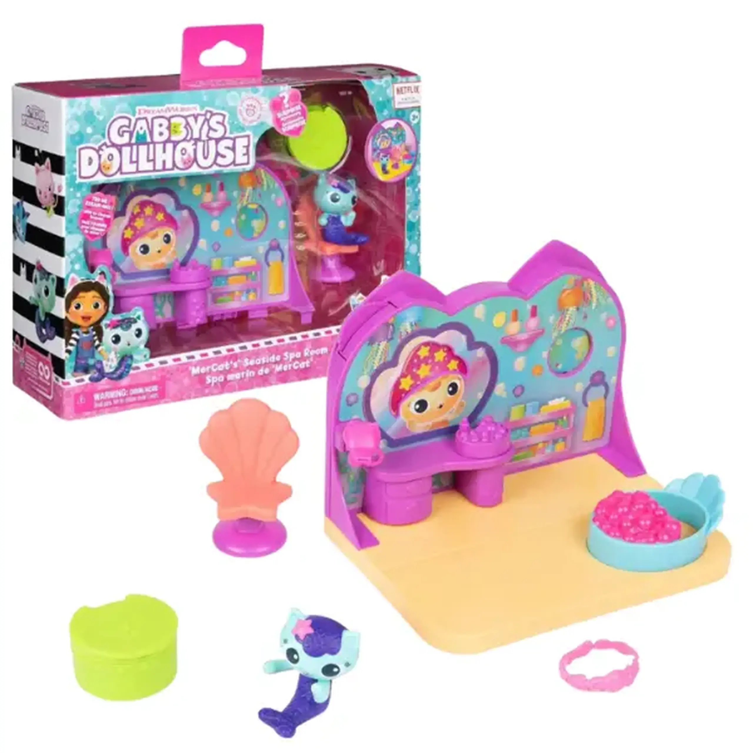 Setul "Camera de spa" + accesorii, seria Gabby's Dollhouse