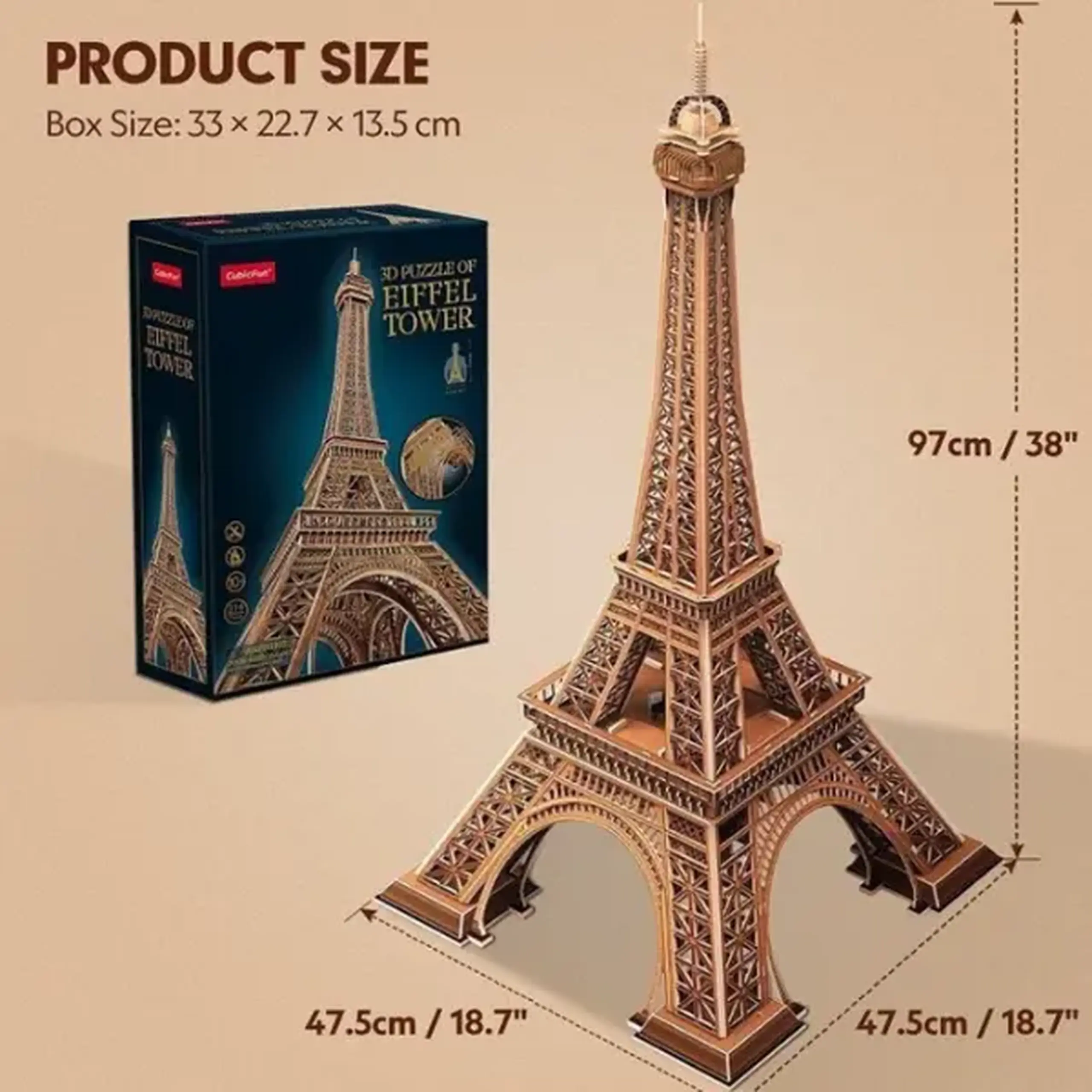 3D puzzle “Turnul Eiffel”, 314 elem.