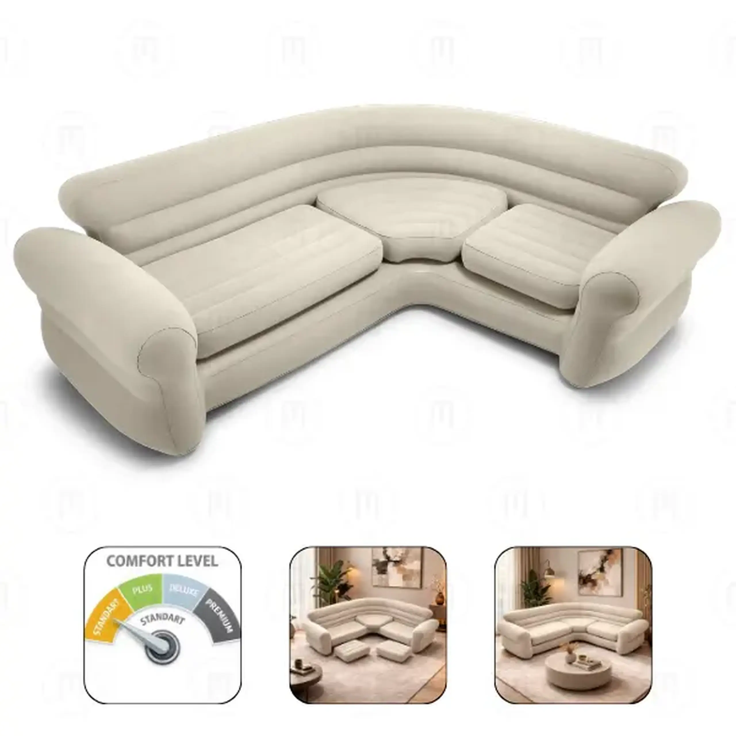 INTEX Canapea- colțar gonflabila "Corner Sofa" 257 x 203 x 76 cm