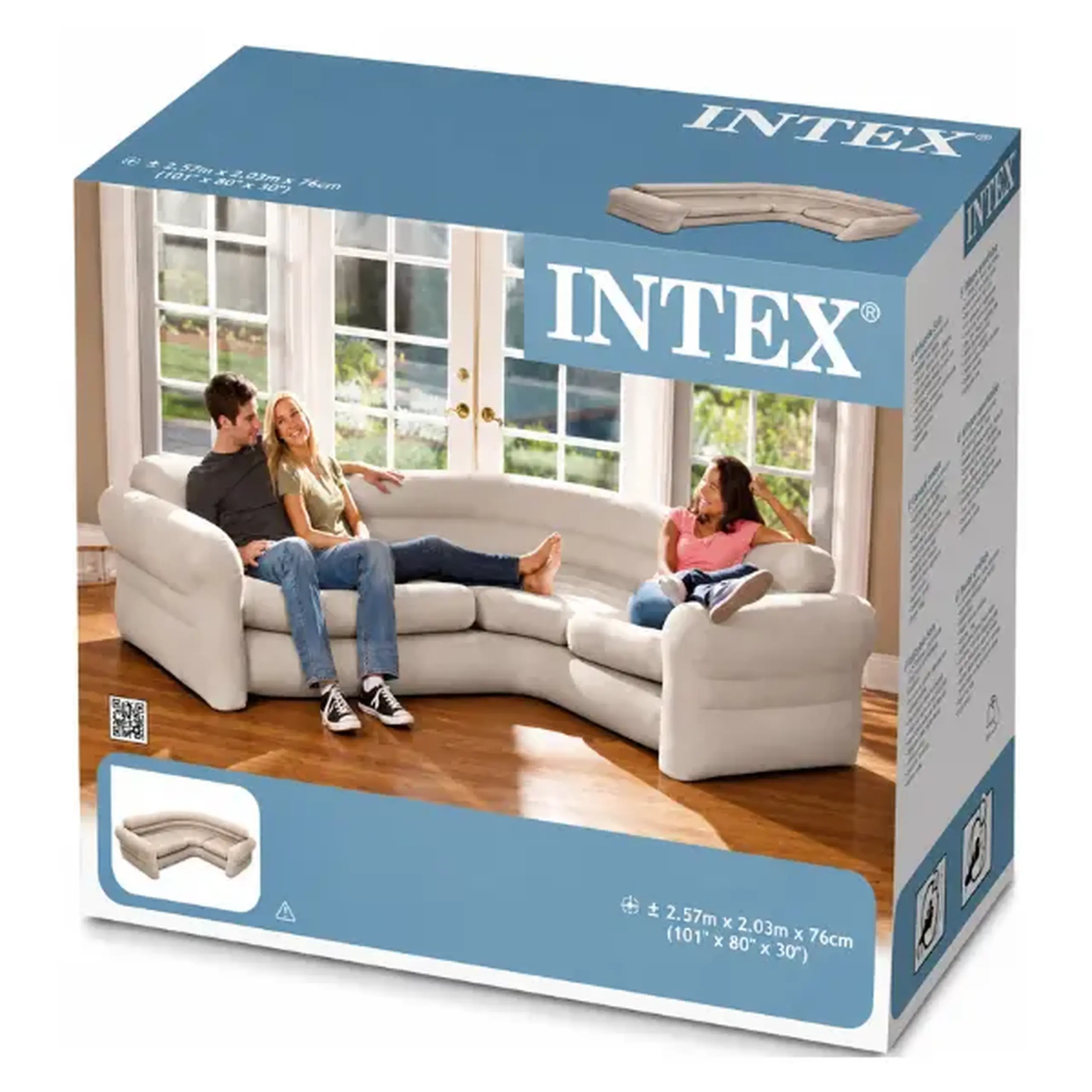 INTEX Canapea- colțar gonflabila "Corner Sofa" 257 x 203 x 76 cm