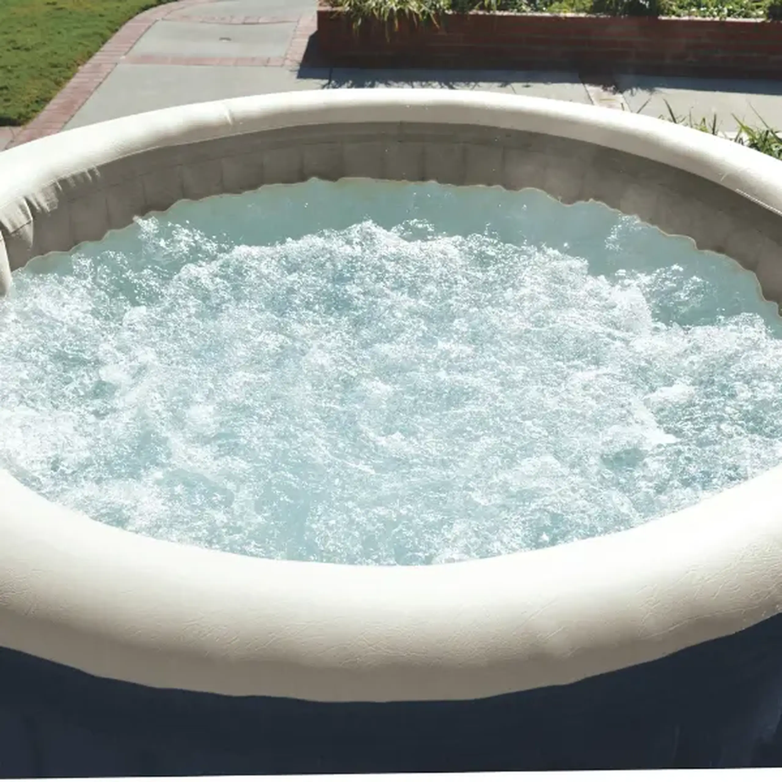 INTEX Jacuzzi SPA gonflabil “PureSpa Bubble Blue” 180х66 cm, 677L, 4 persoane