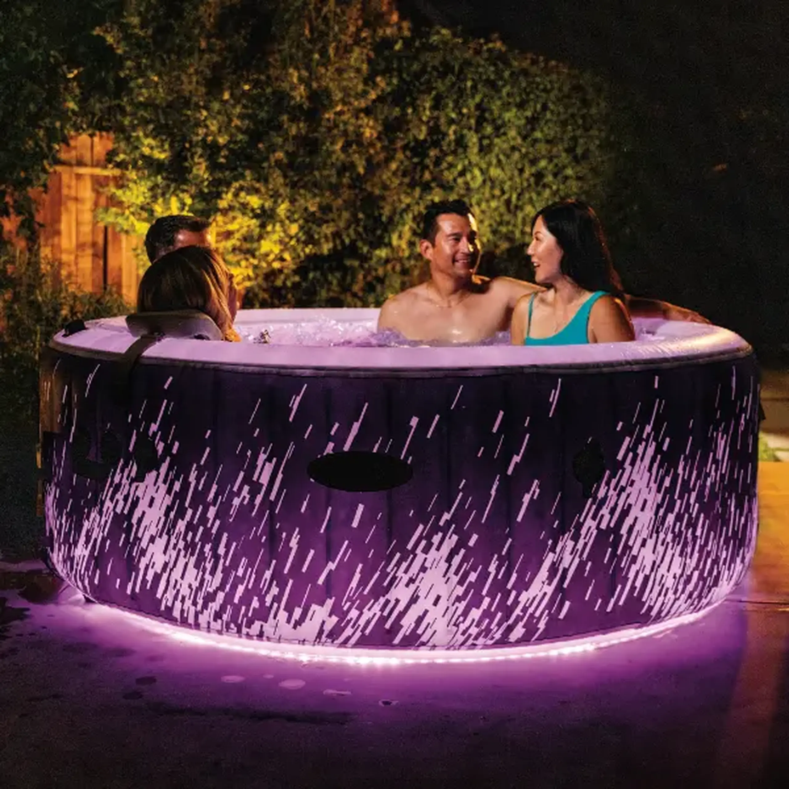 INTEX Jacuzzi SPA gonflabil “Glow Deluxe” 196х71 cm, 795L, 4 persoane